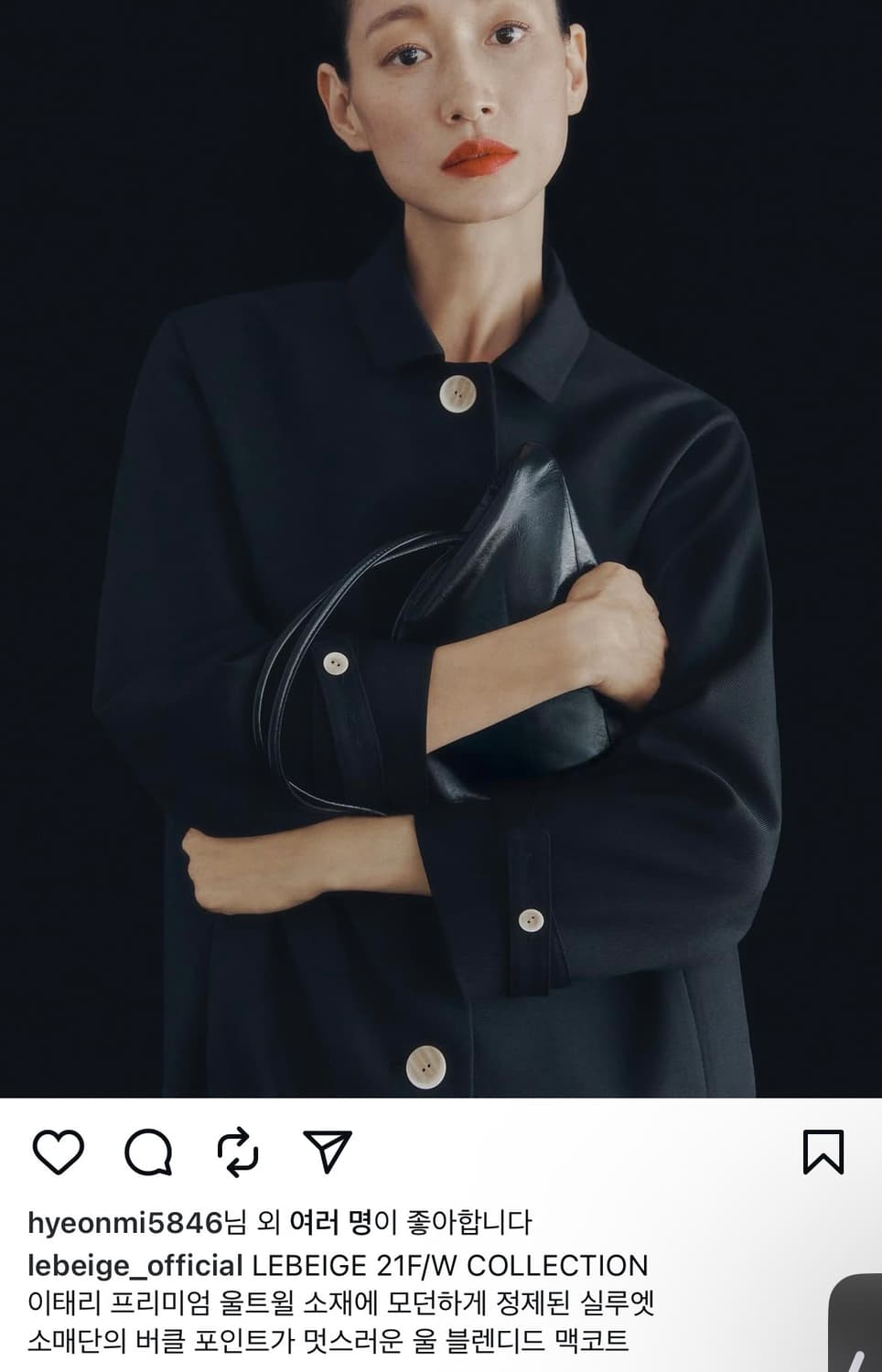 삼성물산 르베이지 LEBEIGE 레더 미니 토트 백 (새상품) 상품이미지3