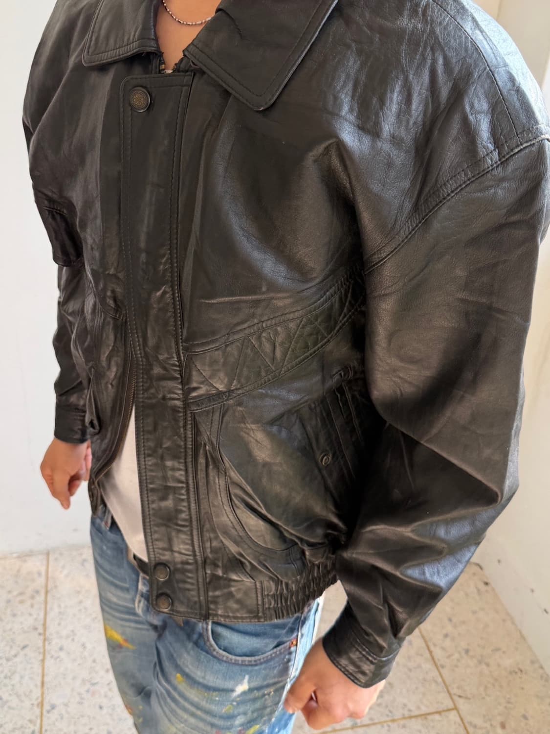 리얼레더 양가죽 블루종 자켓 상품이미지4