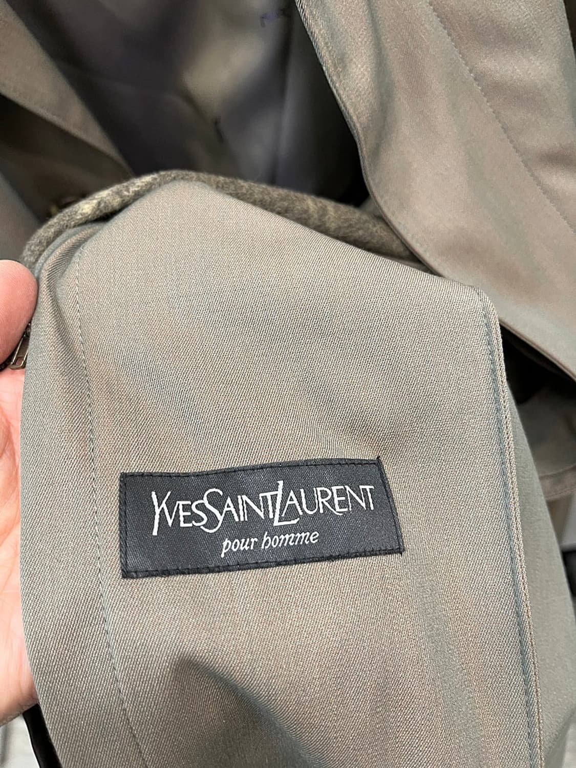 110) 입생로랑 캐시미어 내피 롱코트  상품이미지9