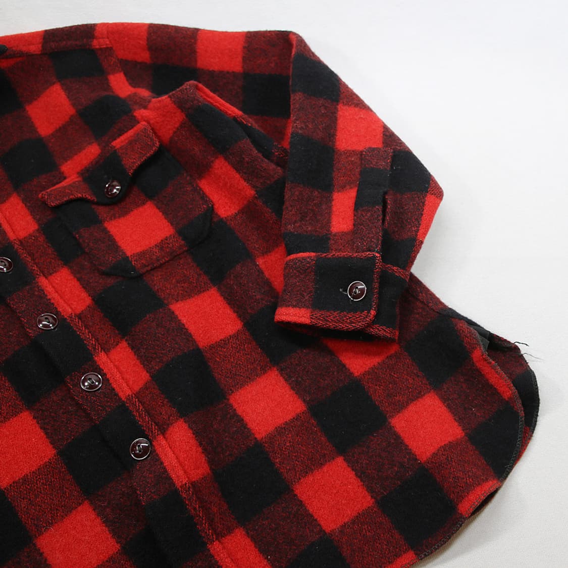 (착용컷) WOOLRICH 울 체크 셔츠 (남성용 100) 상품이미지7