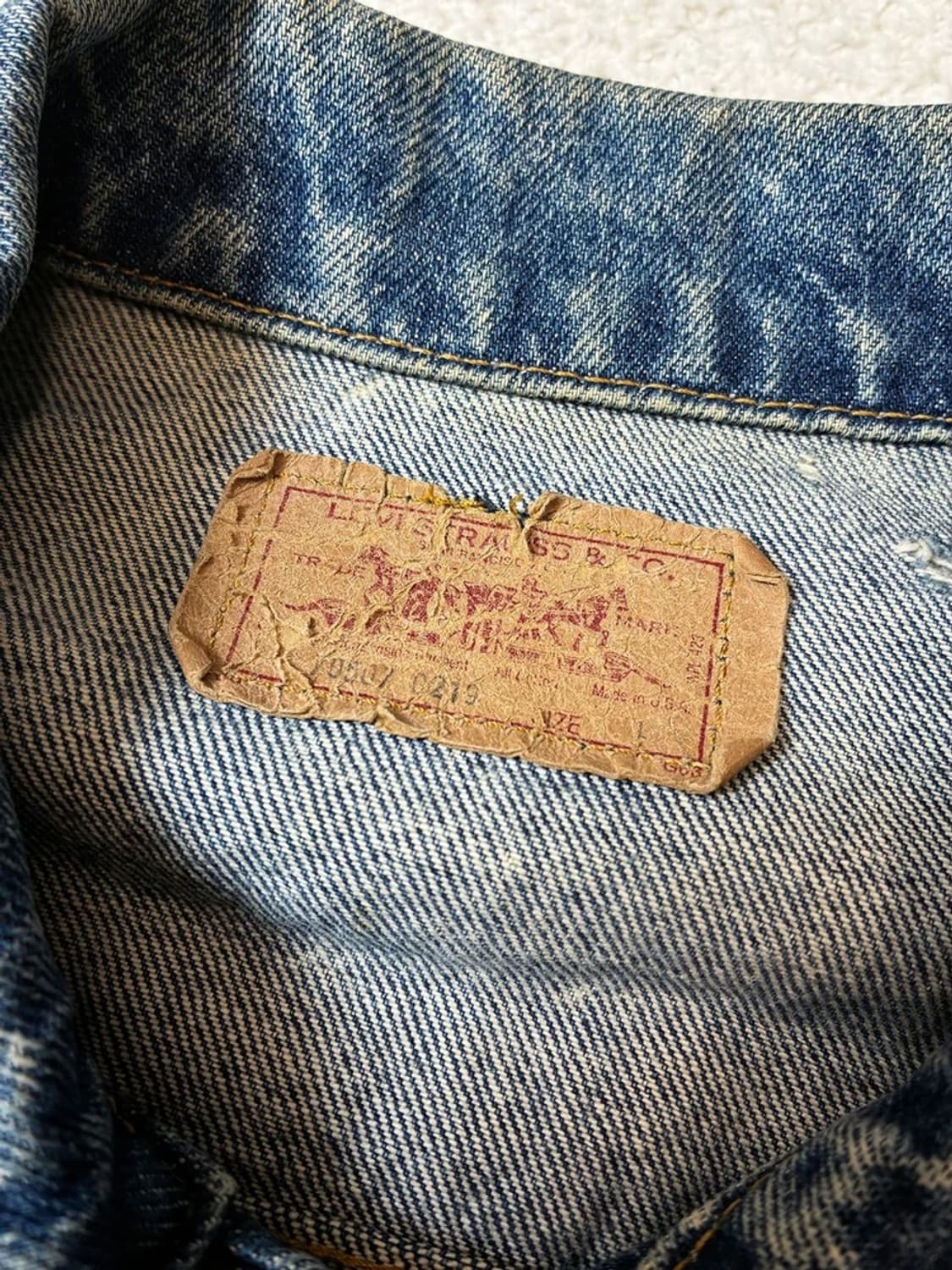 리바이스 80's USA 아이스워싱 트러커 데님 자켓 PN7965 상품이미지9