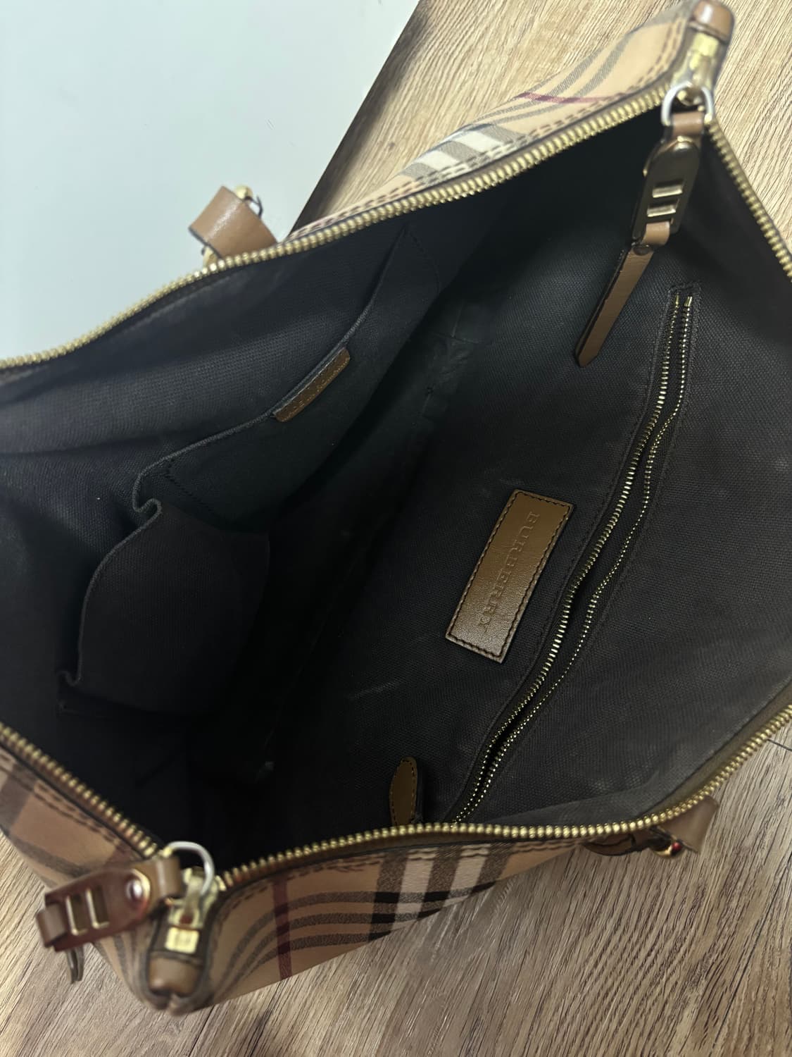 정품 버버리 체크 PVC 토트백 숄더백 상품이미지2