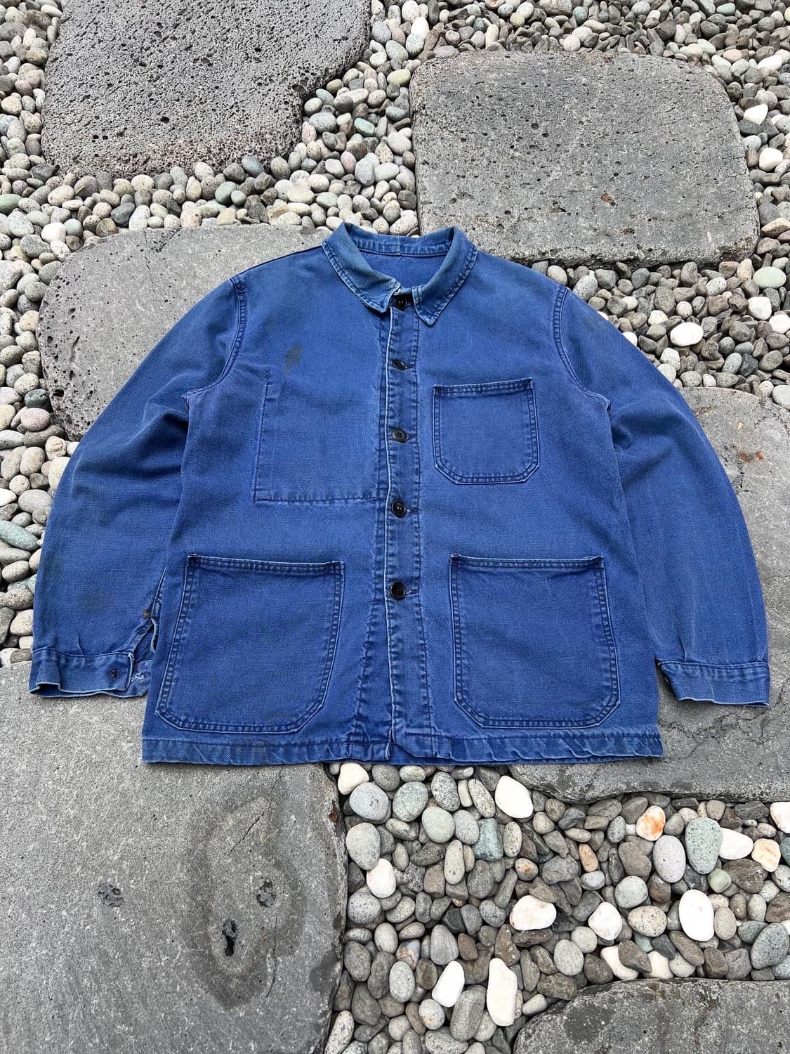 OLD VINTAGE WASHING BLUE 빈티지 프렌치워크자켓 상품이미지1