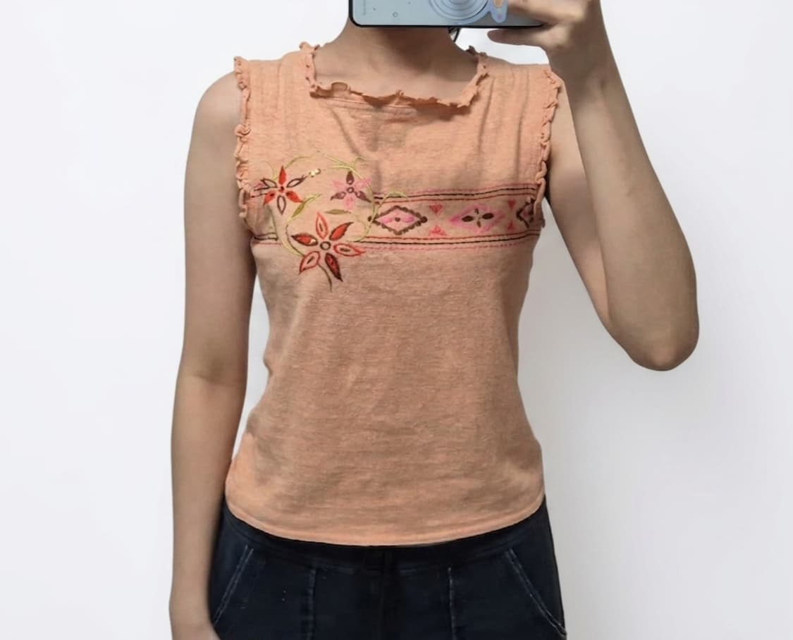 버버리 블루라벨 꽃자수 민소매 상품이미지6