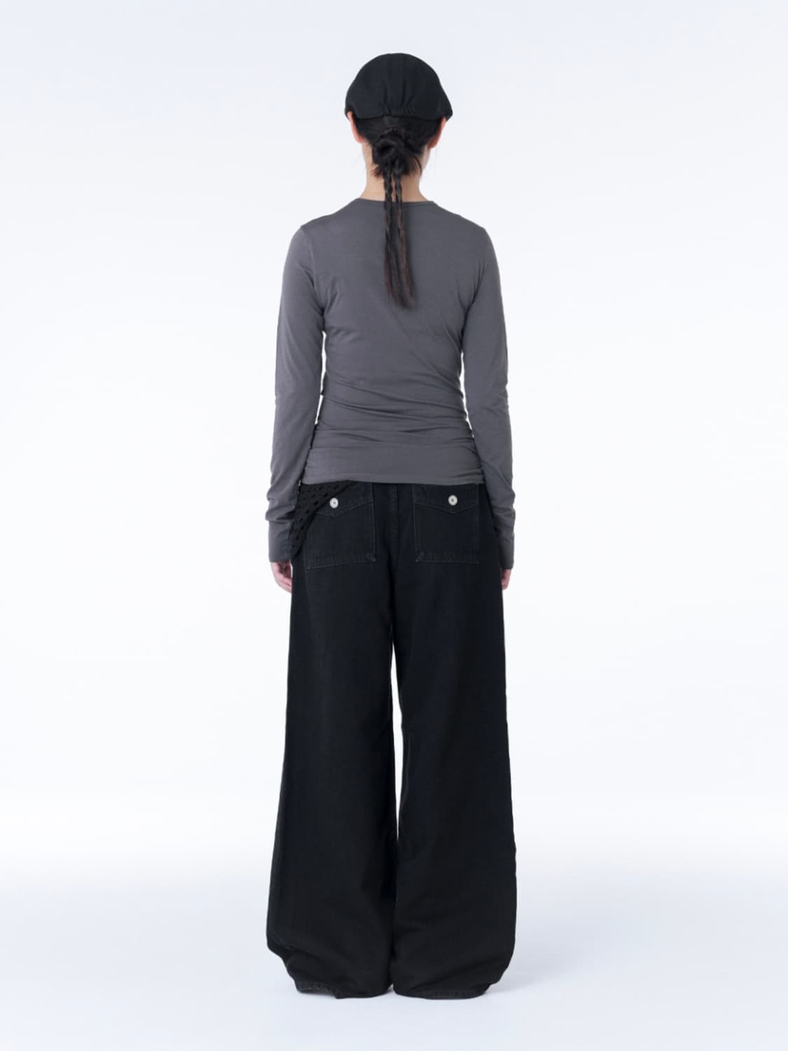 미세키서울 포켓 데님 와이드 팬츠 상품이미지4