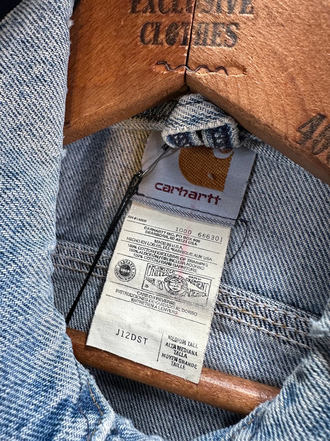 00s 칼하트 커스텀 데님 베스트 made in usa 상품이미지8