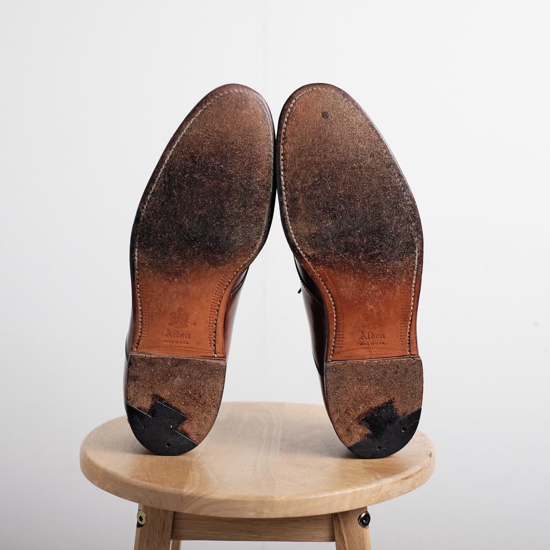 알든 99358 10D 위스키&마호가니 쉘 코도반 새들슈즈 상품이미지10