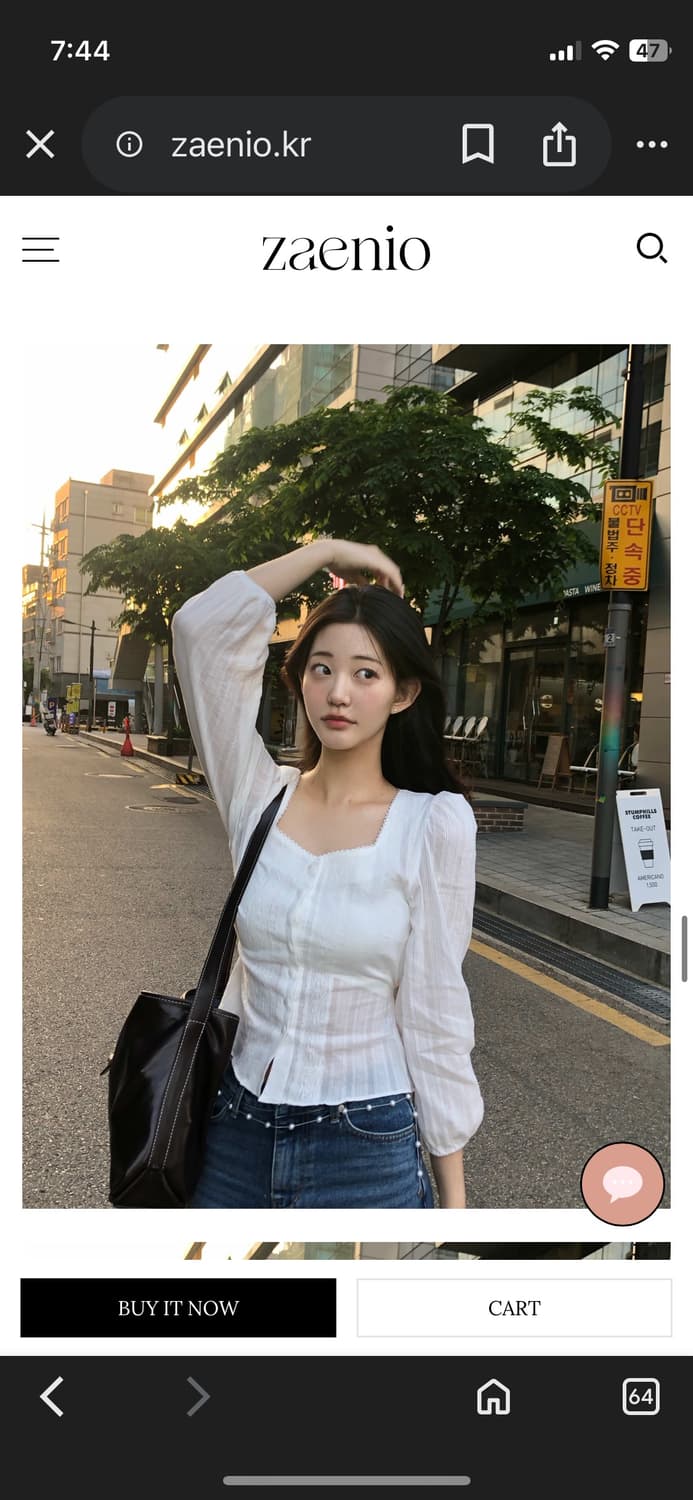 재니오 pearl ethnic blouse 블라우스 상품이미지3