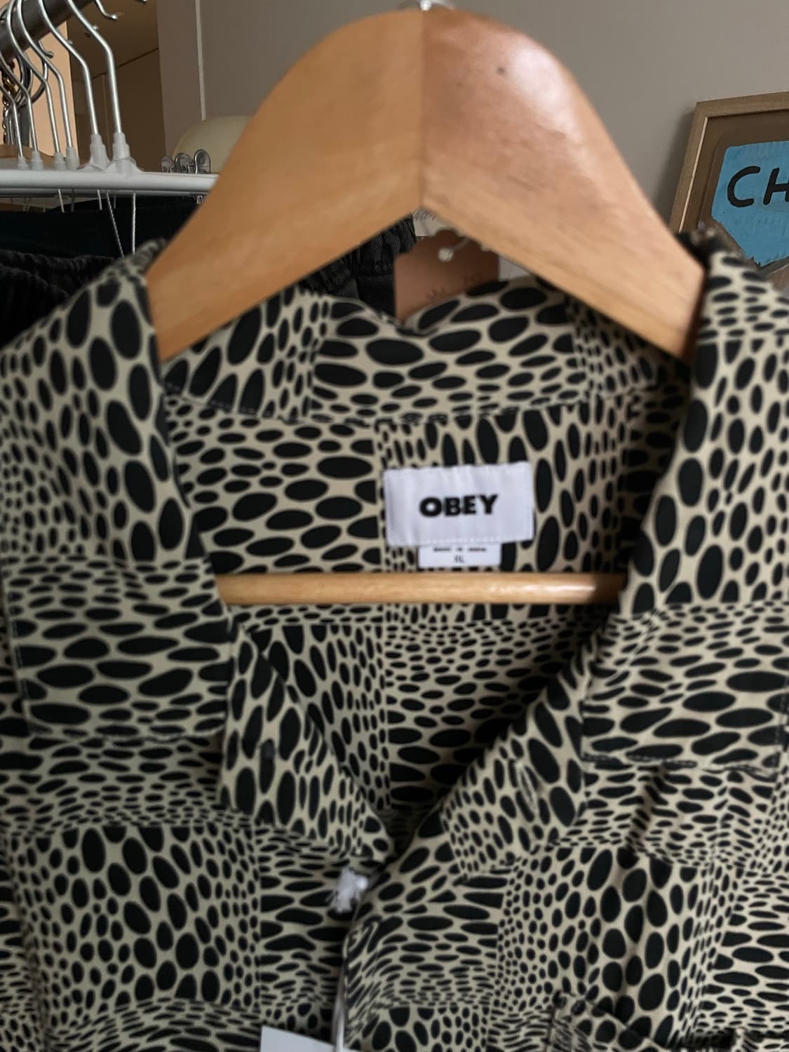 OBEY HOBART WOVEN SHIRT 오베이 반팔셔츠 XL 상품이미지3