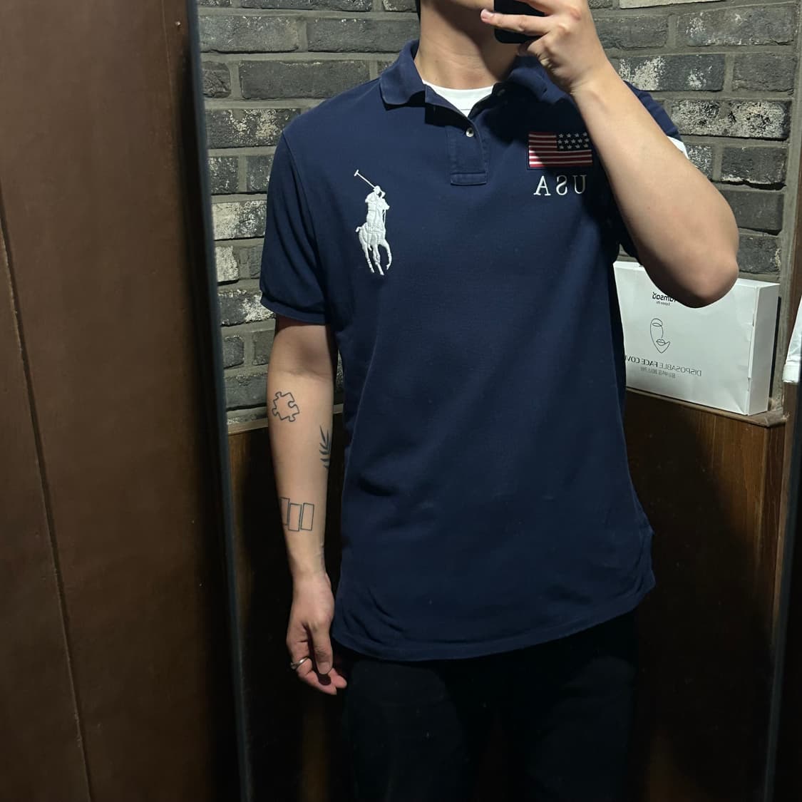 L) 폴로 랄프로렌 성조기 빅포니 반팔 카라티 PK 상품이미지10