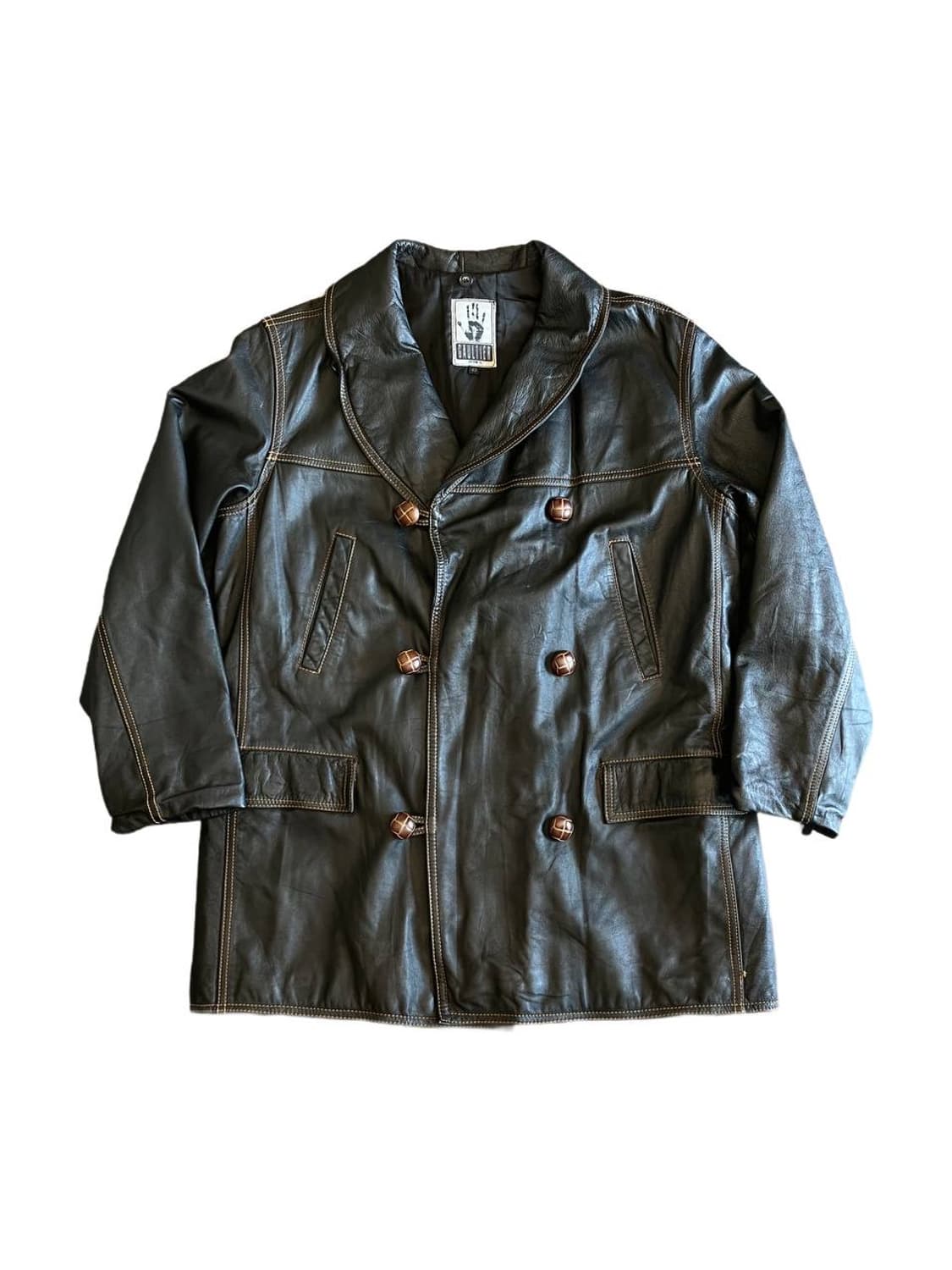 Jean paul gaultier double breasted leath 상품이미지1