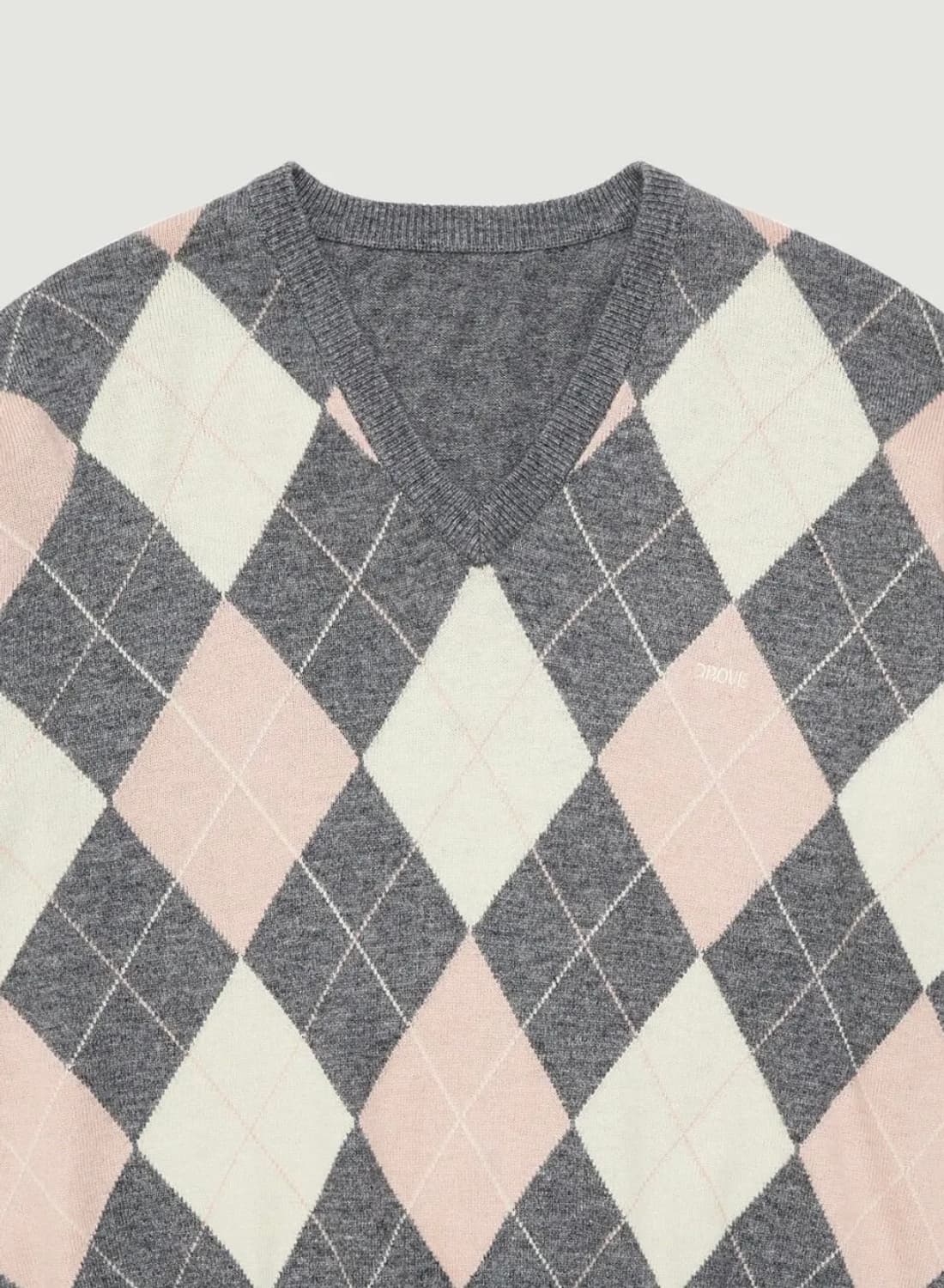 그로브 아가일 니트 Grove momo agaile knit 상품이미지5