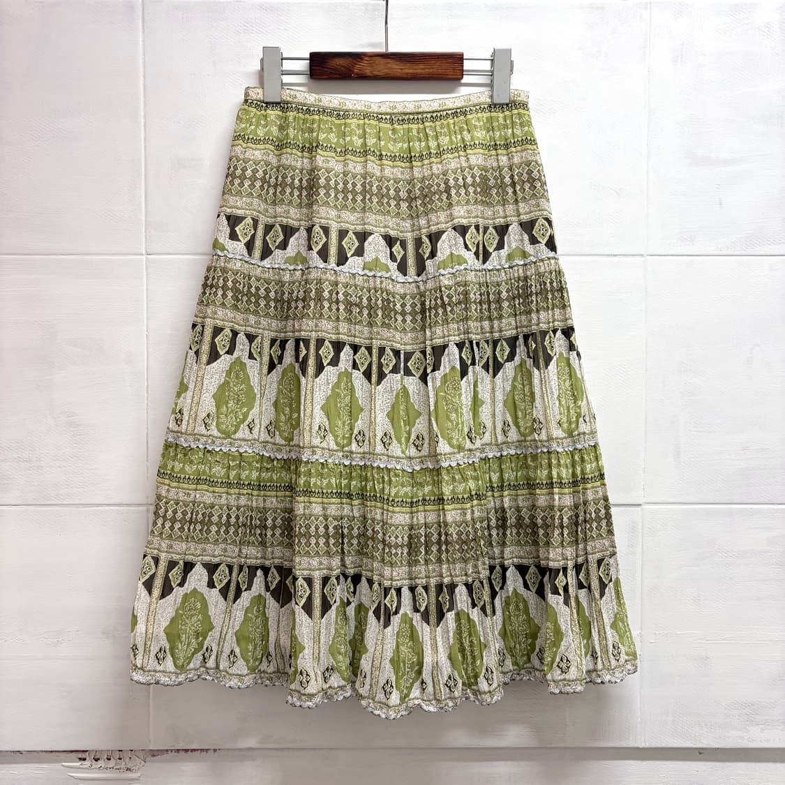 SERAPH BLANC 에스닉 캉캉 히피 페어리 미디스커트 JPN 상품이미지4