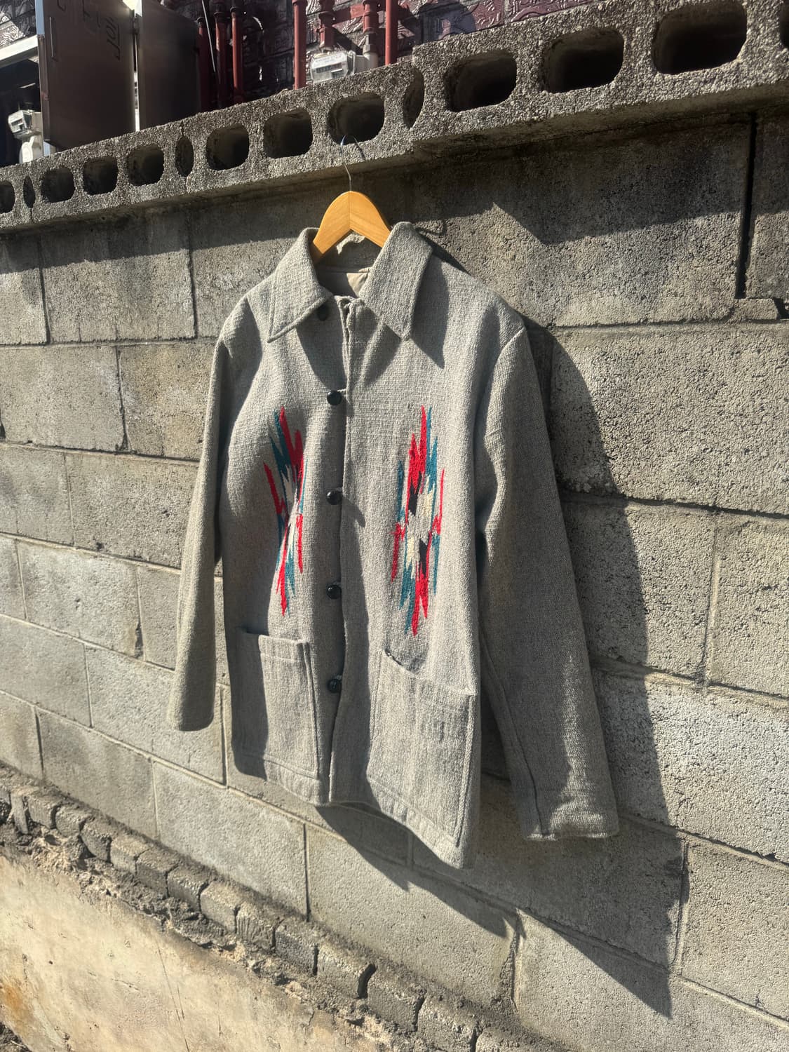 90s neyries 빈티지 네이티브 웨스턴 오르테가 치마요 자켓 상품이미지3