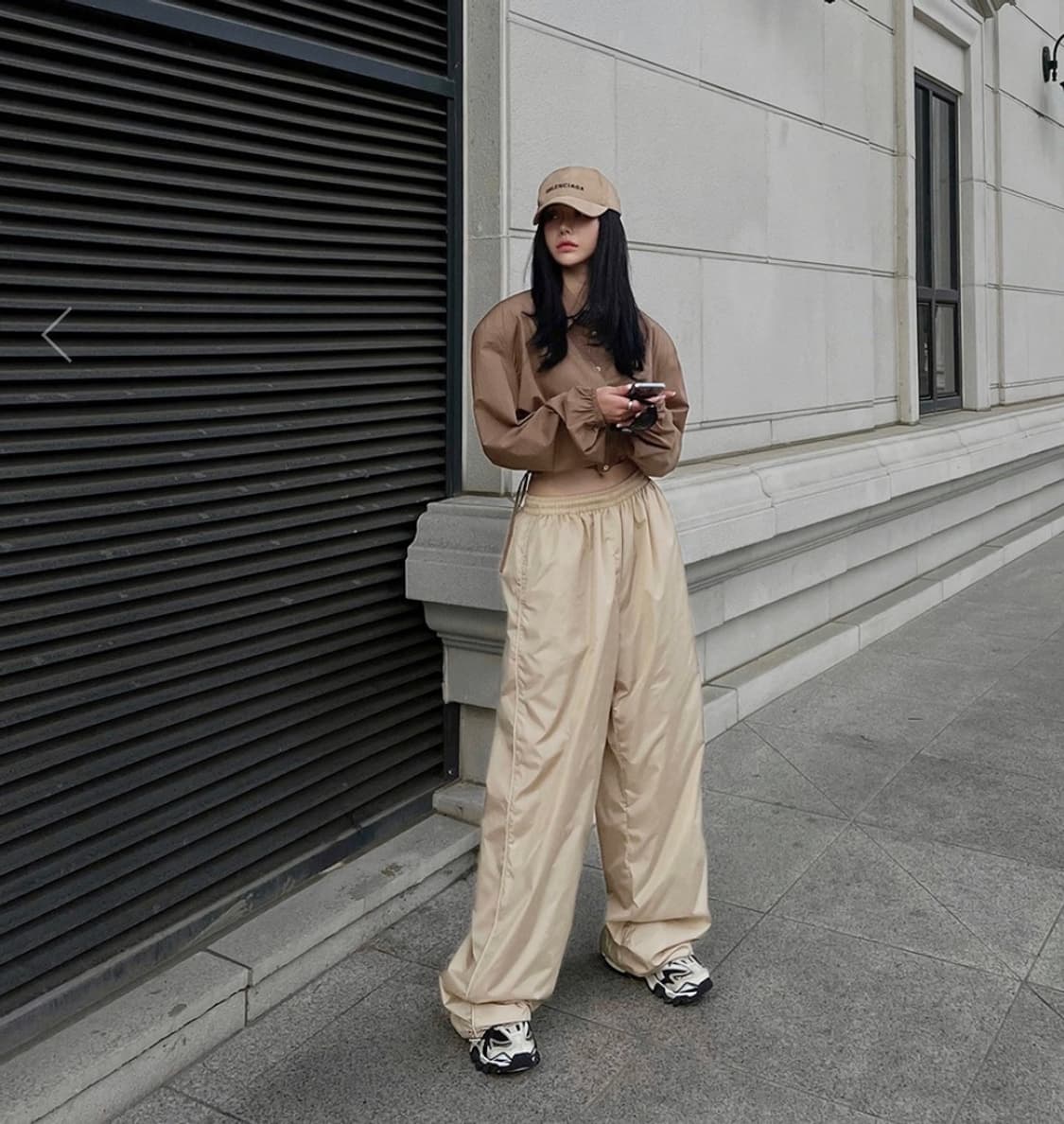 새상품) 랑거 아론 트레이닝 조거 팬츠 베이지 상품이미지3