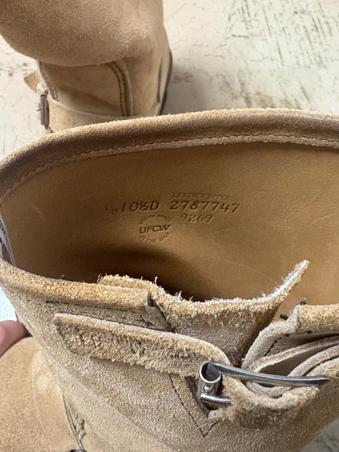 레드윙 엔지니어 스웨이드 부츠 10.5D (280-285) 상품이미지2