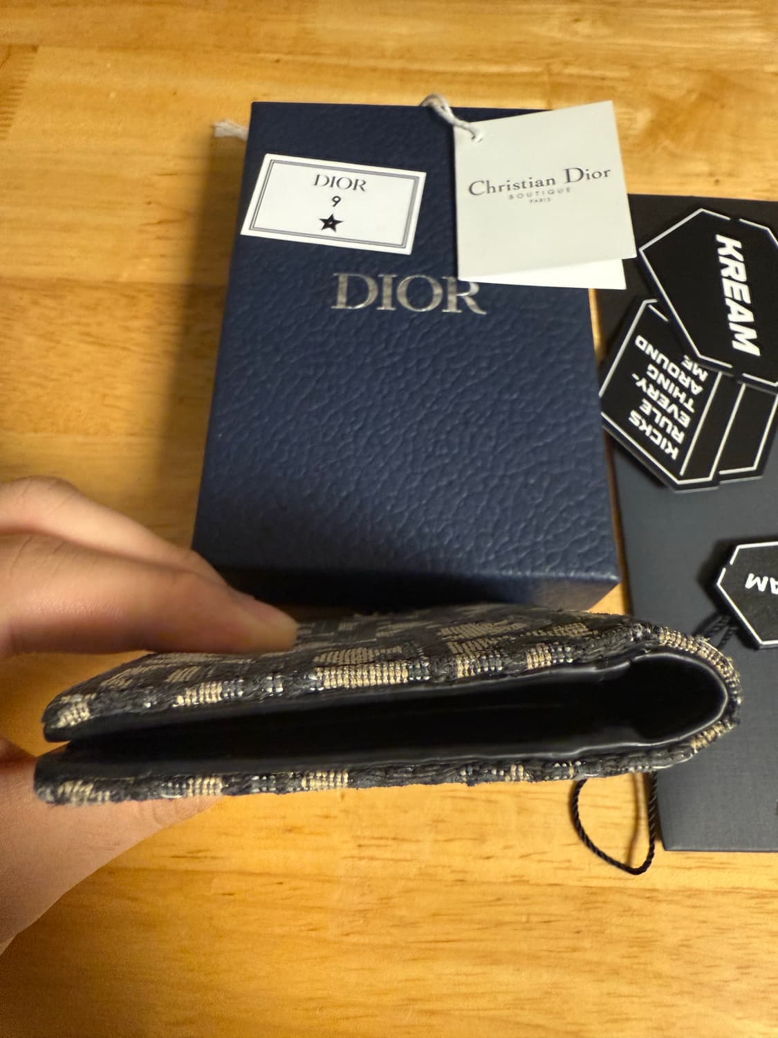 디올 오블리크 오거나이저 자카드 지갑  상품이미지6