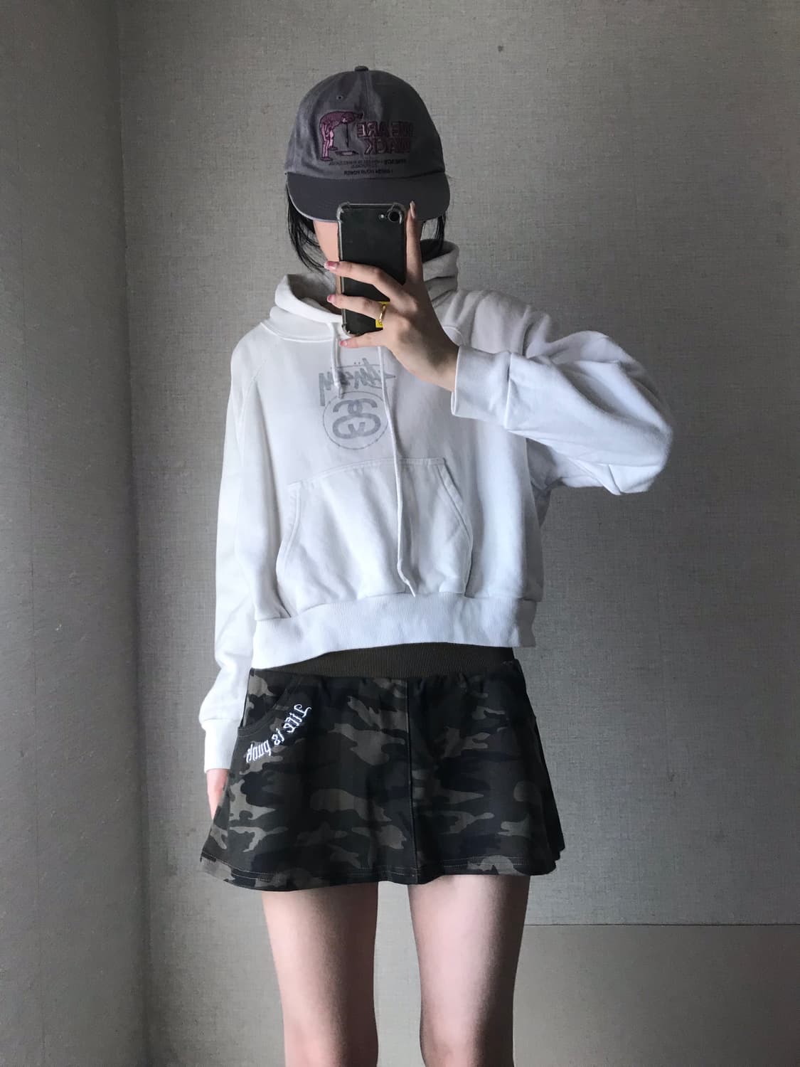 스투시 링크 크롭 후드티 상품이미지2