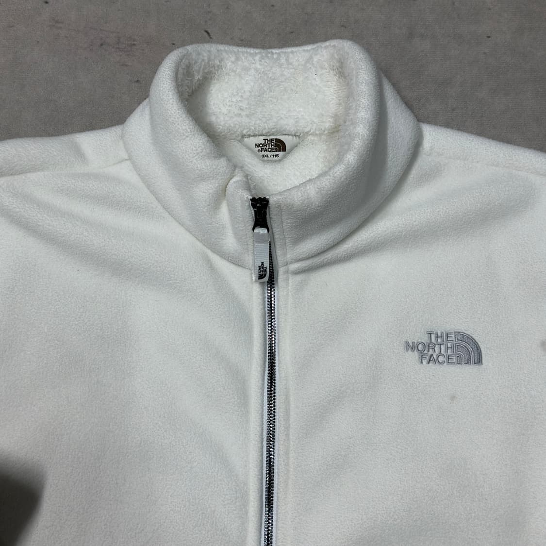 노페 화이트라벨 화이트 플리스자켓 3XL 상품이미지2