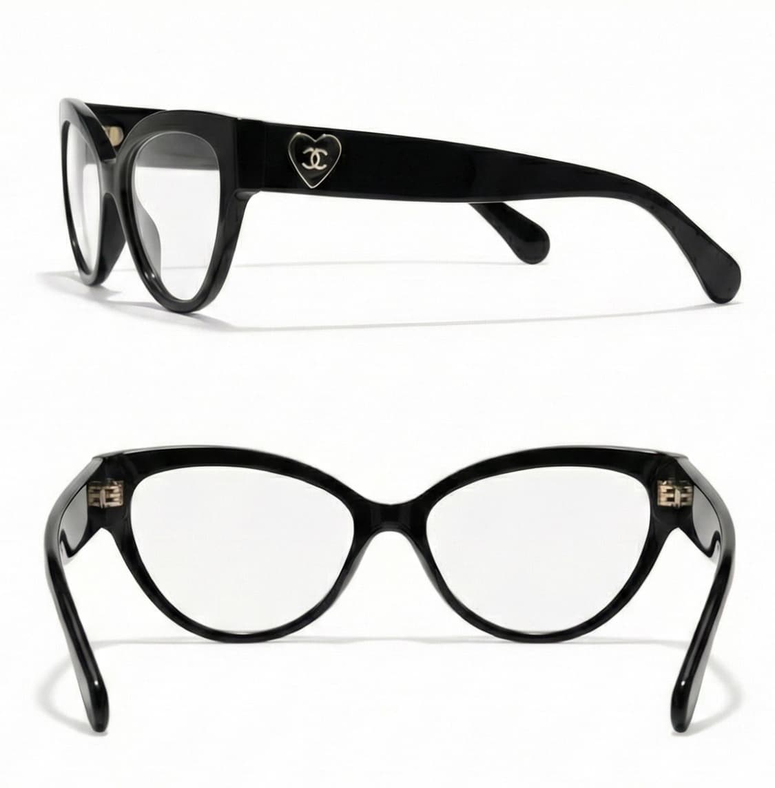 샤넬 하트 캣아이 안경 새상품 상품이미지3