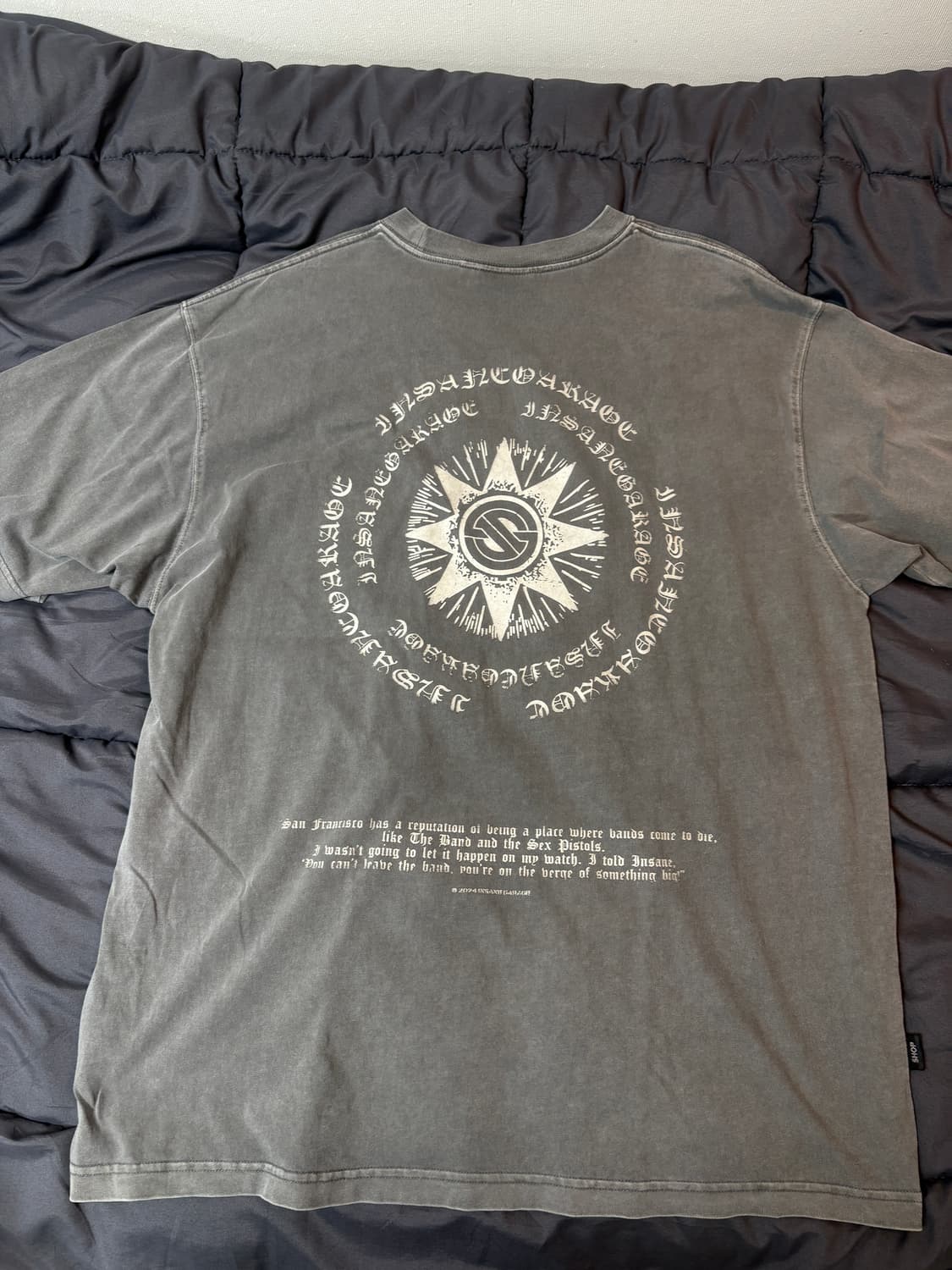 [3] 인세인개러지 앞포켓 피그먼트 반팔티 상품이미지1