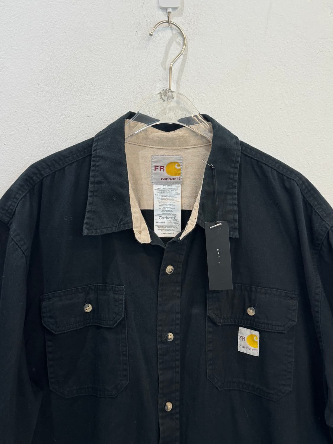 Carhartt FR black cotton shirt 상품이미지3