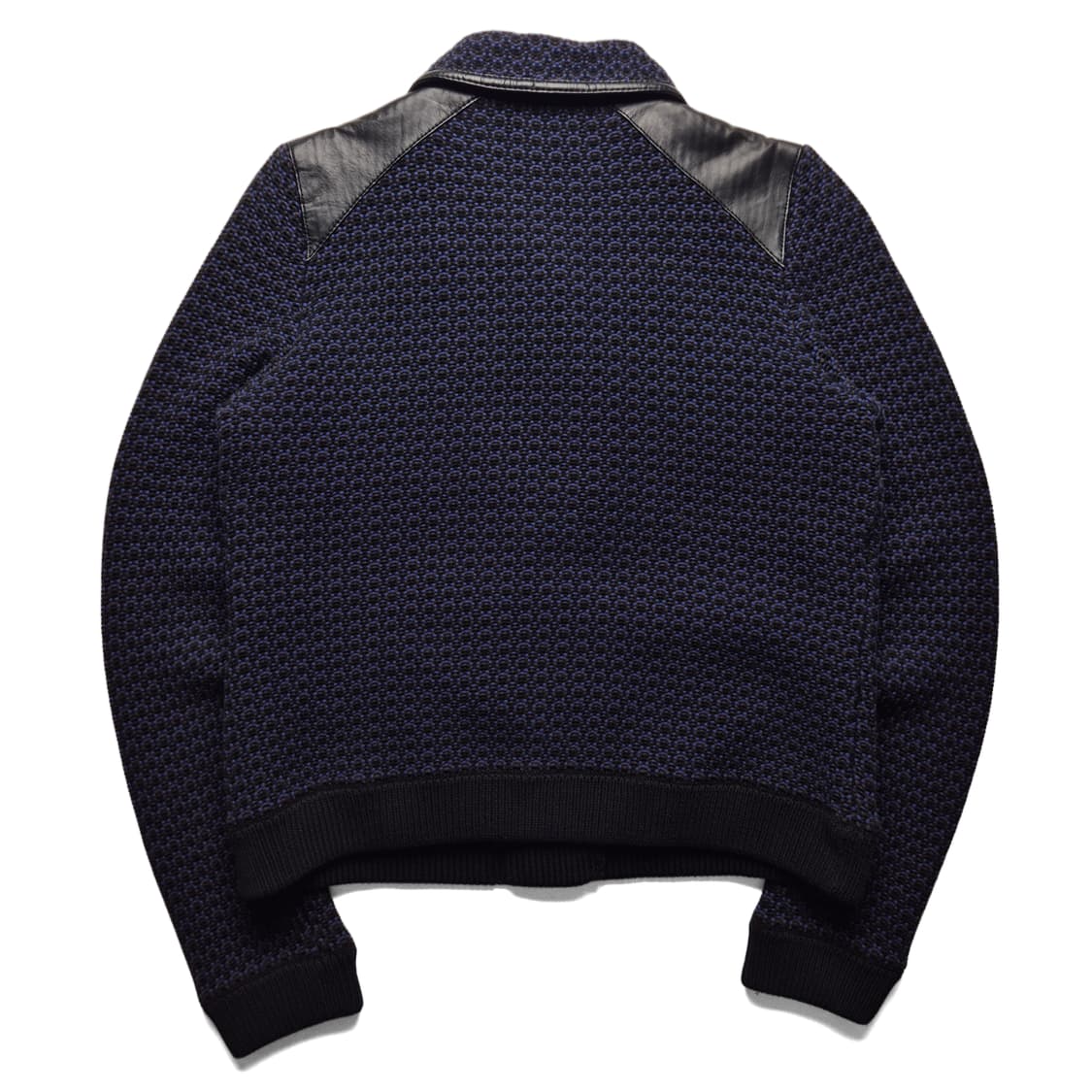 [M] 랙앤본 니트 레더 믹스자켓 상품이미지6