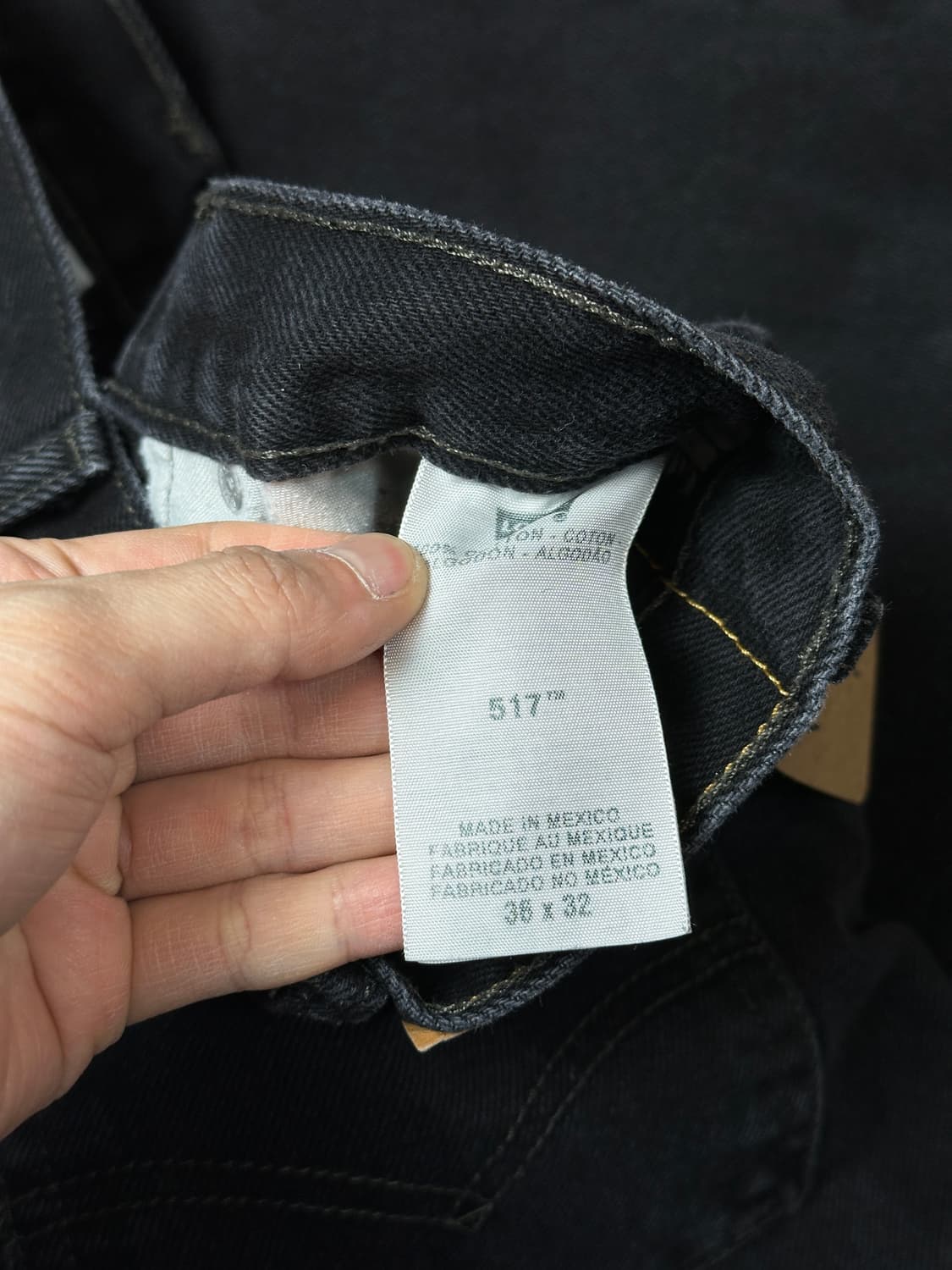 00's 리바이스 517 블랙 부츠컷 플레어진 상품이미지9