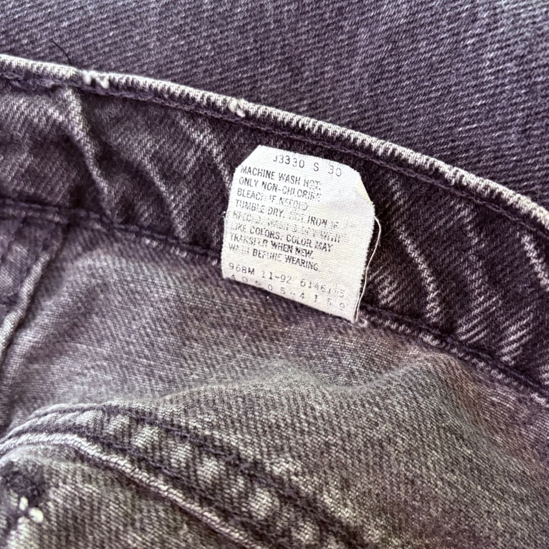 [38/32] USA 🇺🇸 리바이스 505 오렌지 탭 흑청 블랙 상품이미지8