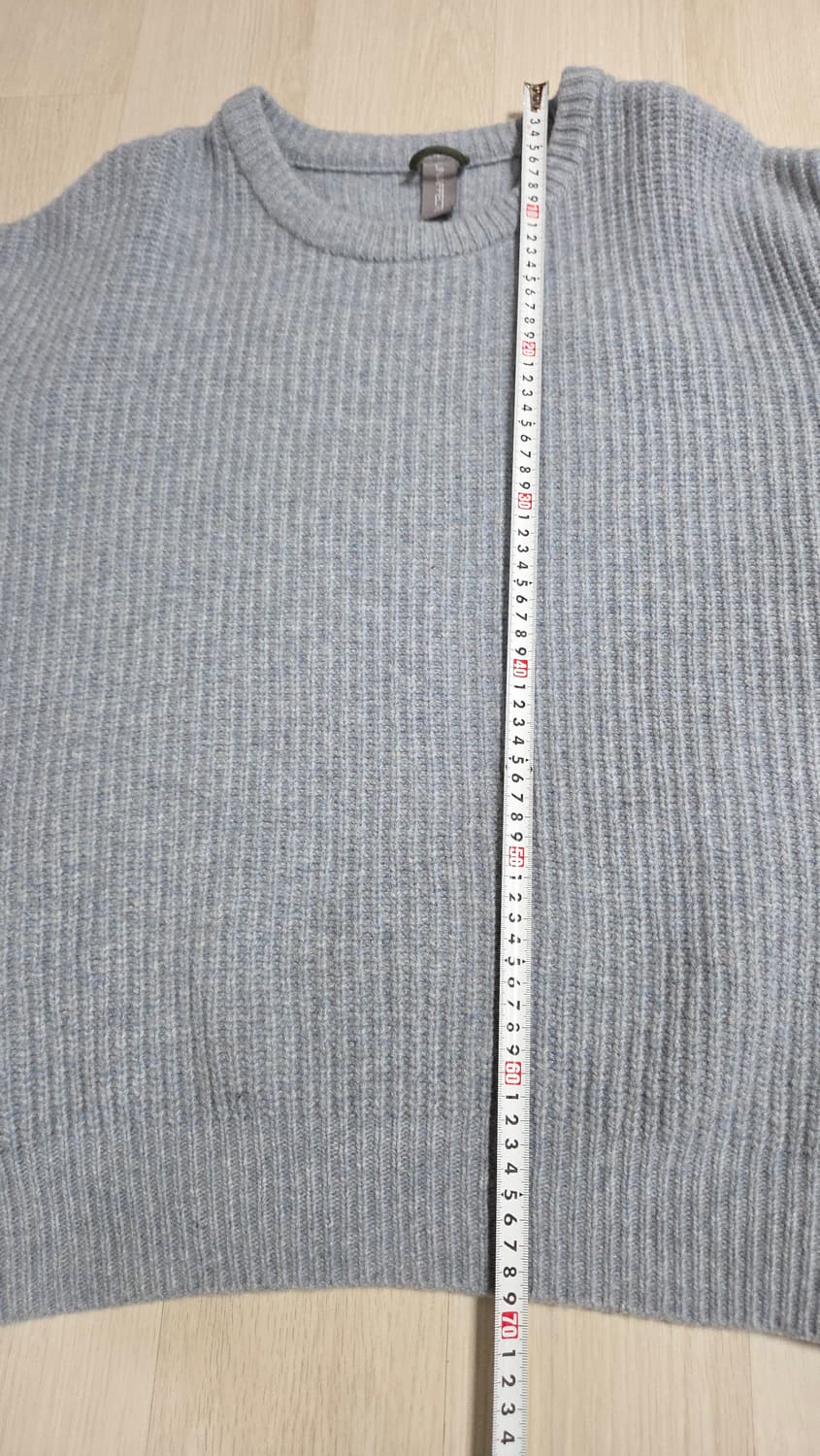 (착샷) 언어펙티드 오버사이즈 크루넥 니트 상품이미지8