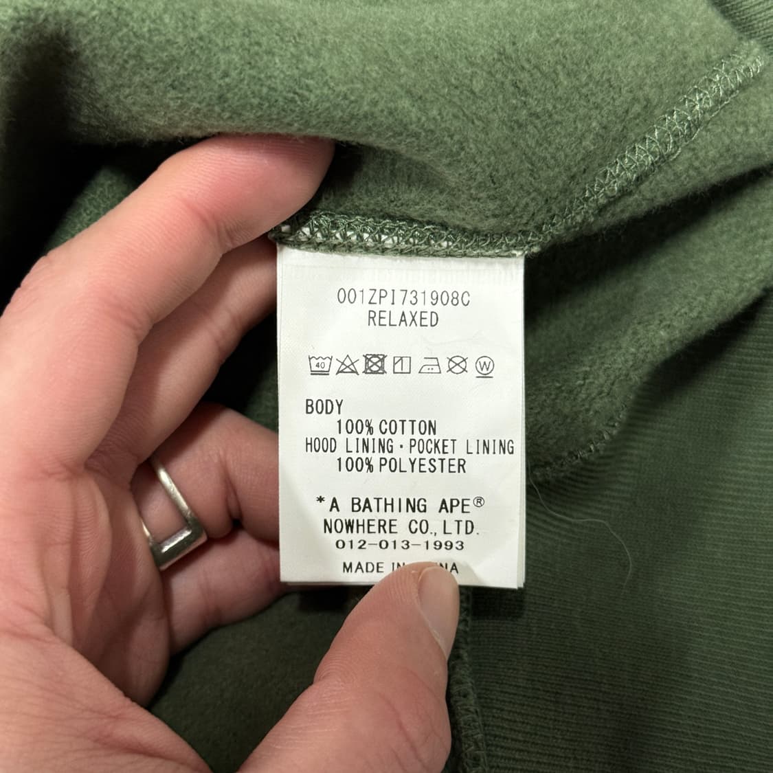 정품 베이프 x 언디피티드 컬러 카모 릴렉스핏 집업 후디 상품이미지8