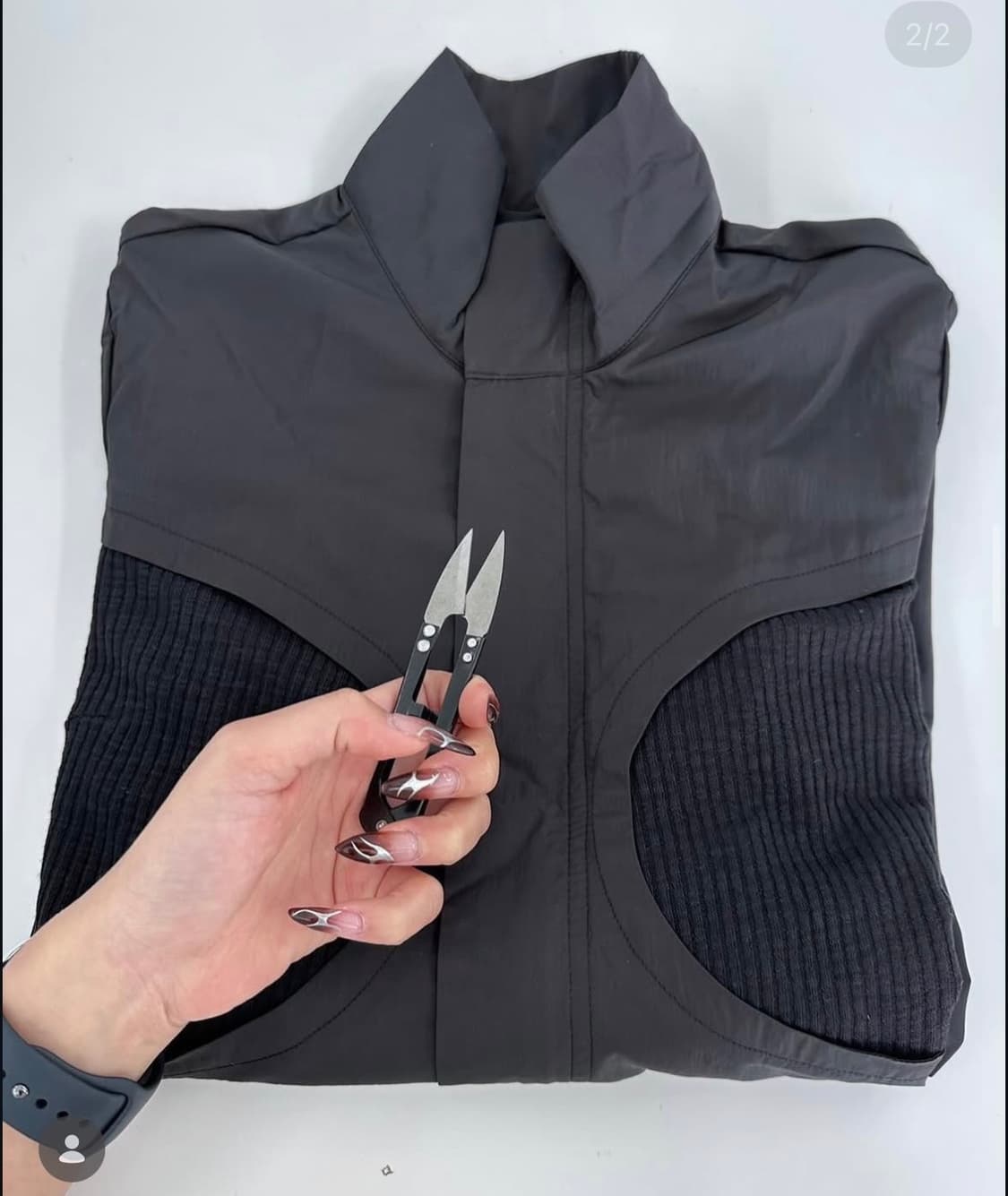 딥인블루 크롭 자켓 상품이미지2