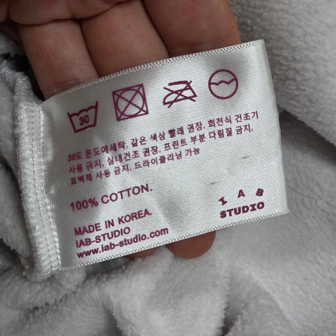 아이앱 스튜디오 그레이 멜란지 후드티셔츠 상품이미지10