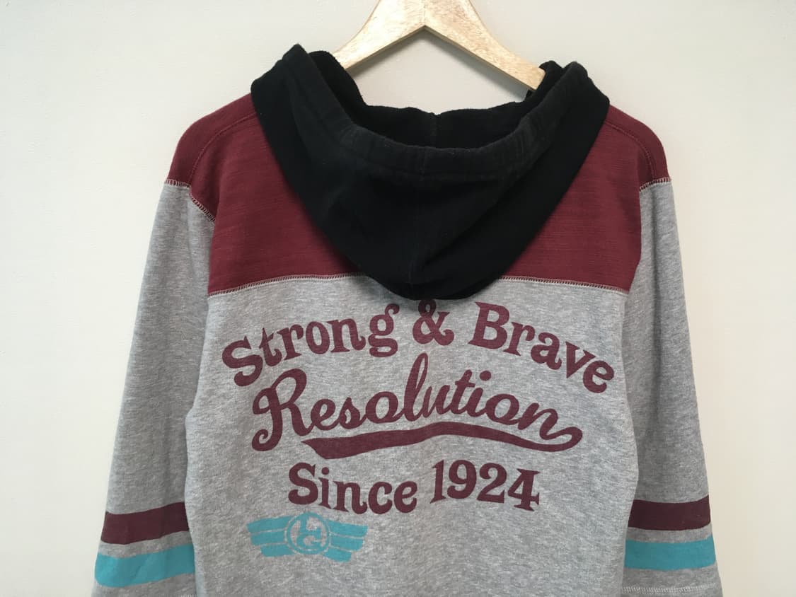 vintage layered hoodie top grey 상품이미지10