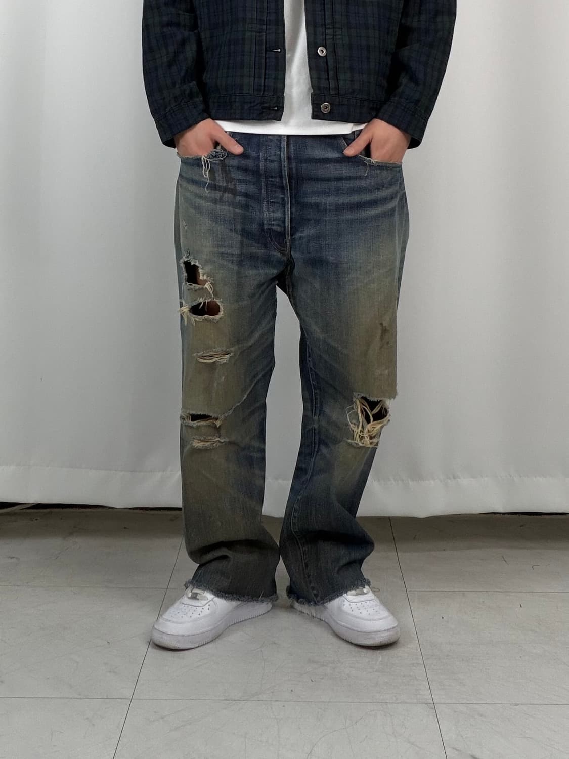 a300) 36 리바이스 00's 빅E 501 스트레이트 상품이미지4