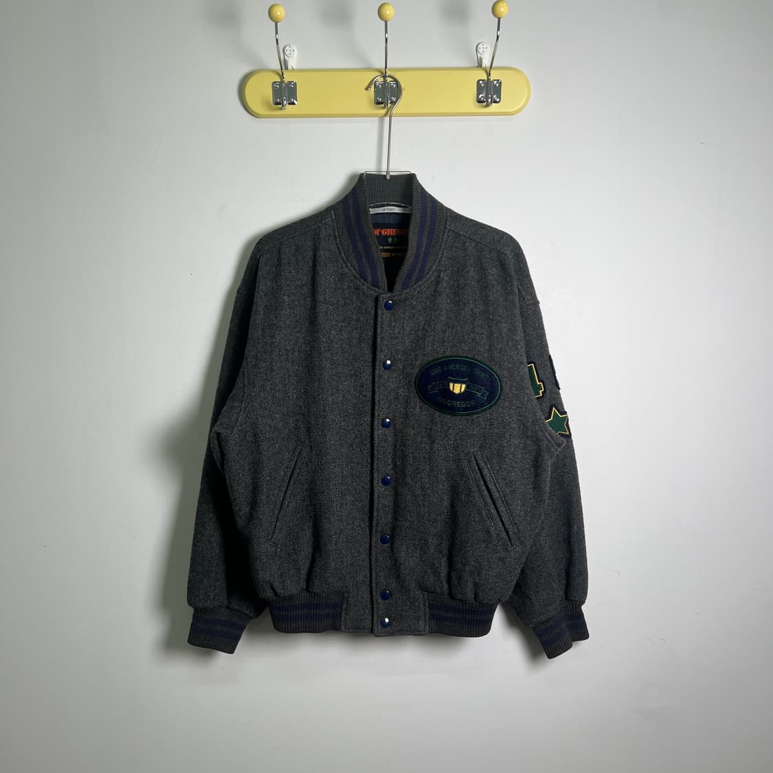 90's 맥그리거 울 바시티 자켓 M 상품이미지1