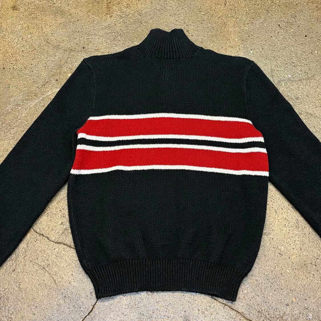새상품급 90s 미국 빈티지 폴로랄프로렌 터틀넥 반집업 니트 상품이미지7