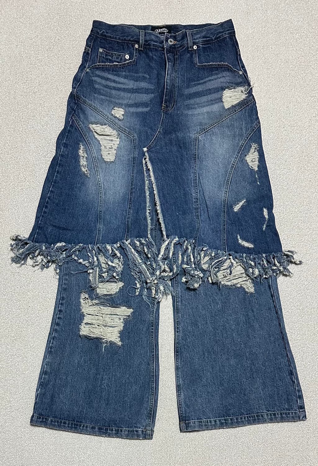 선데이오프클럽 레이어드 데님 팬츠 상품이미지3