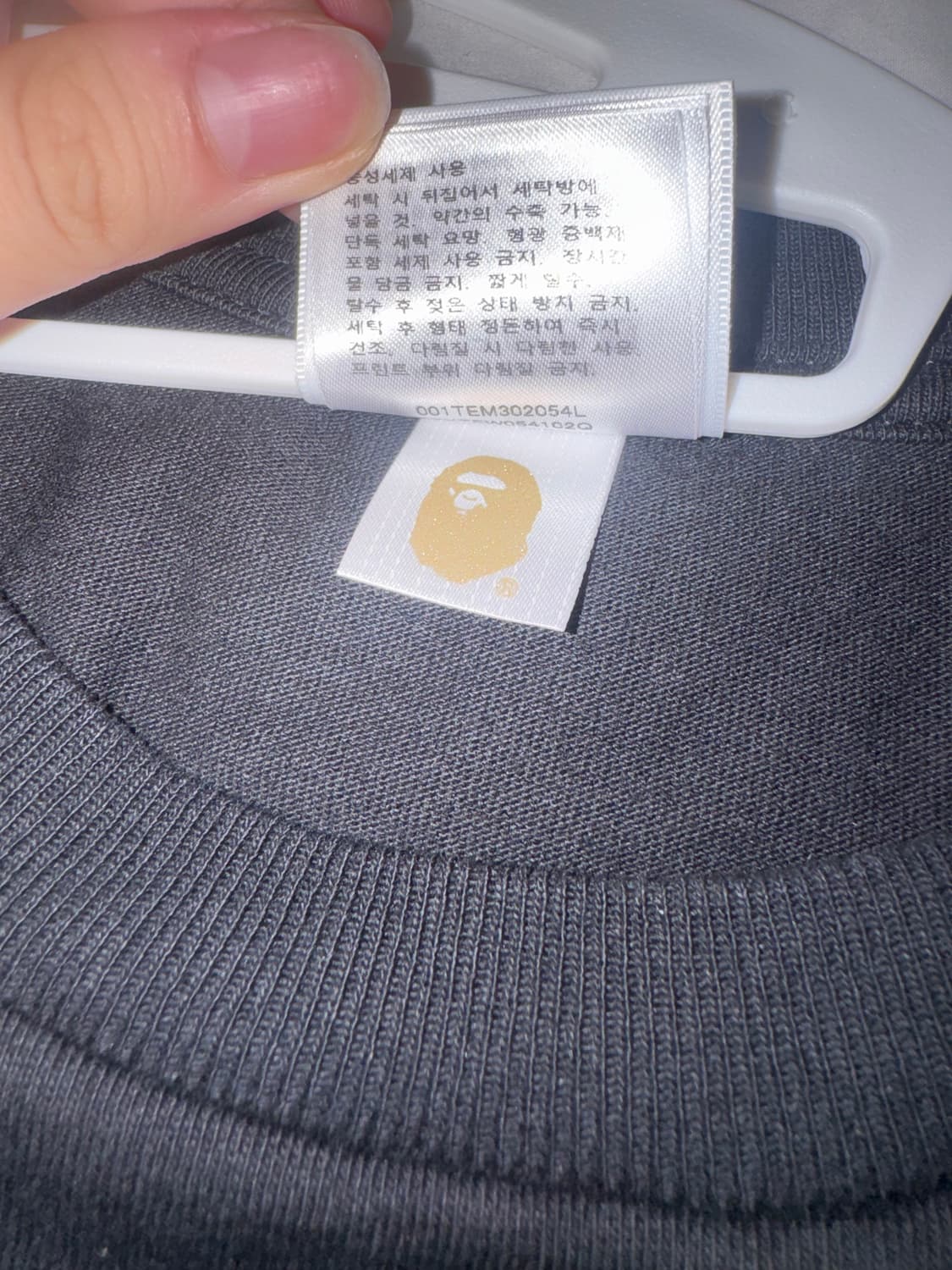베이프 반팔 크리스탈 스타아이 빅에이프헤드 티셔츠 블랙 핑크 상품이미지3