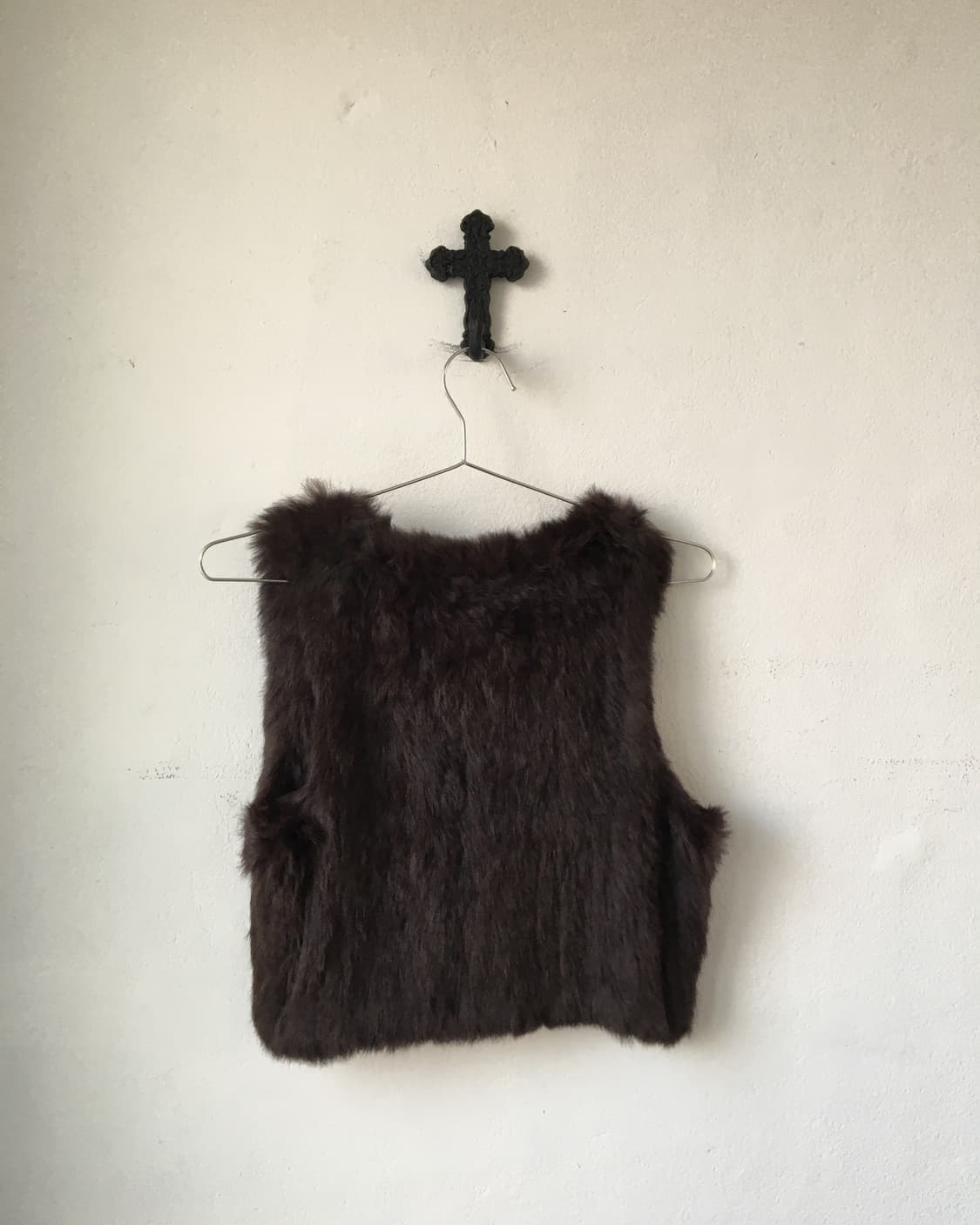 Rabbit fur vest 상품이미지2