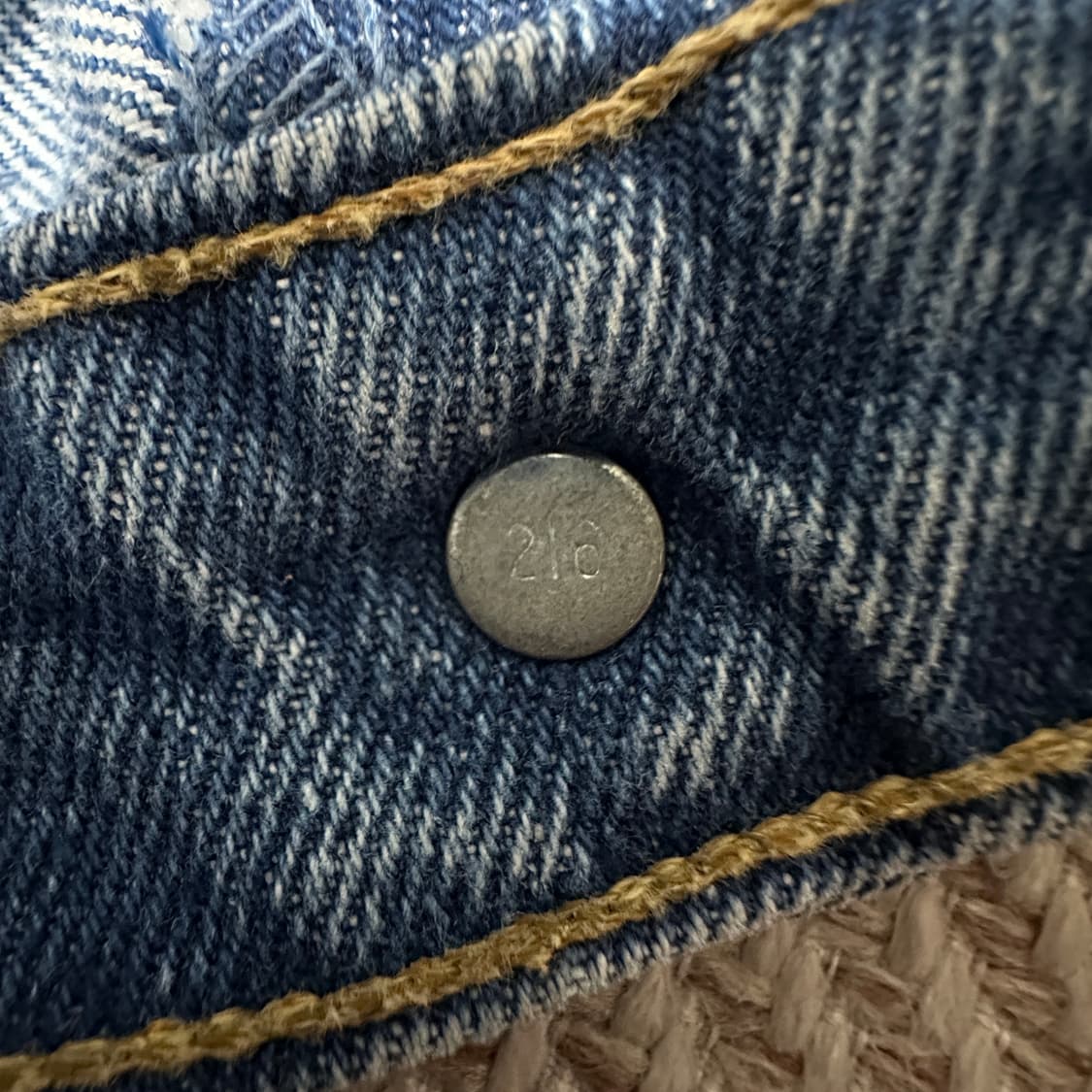 LEVI'S 631 90's canada orange tab jeans 상품이미지4