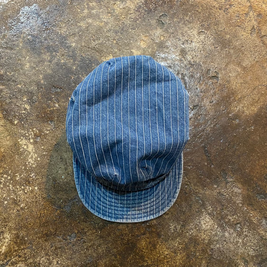 90s 스와거 스트라이프 데님 워크 캡 상품이미지6