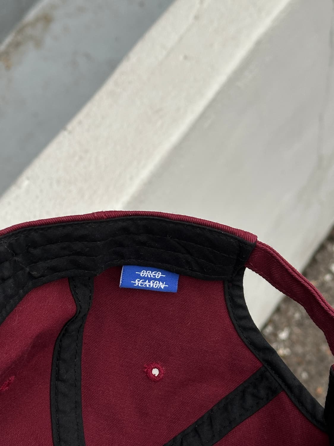 [F] 뉴욕 로고 버건디 볼캡 모자 상품이미지6