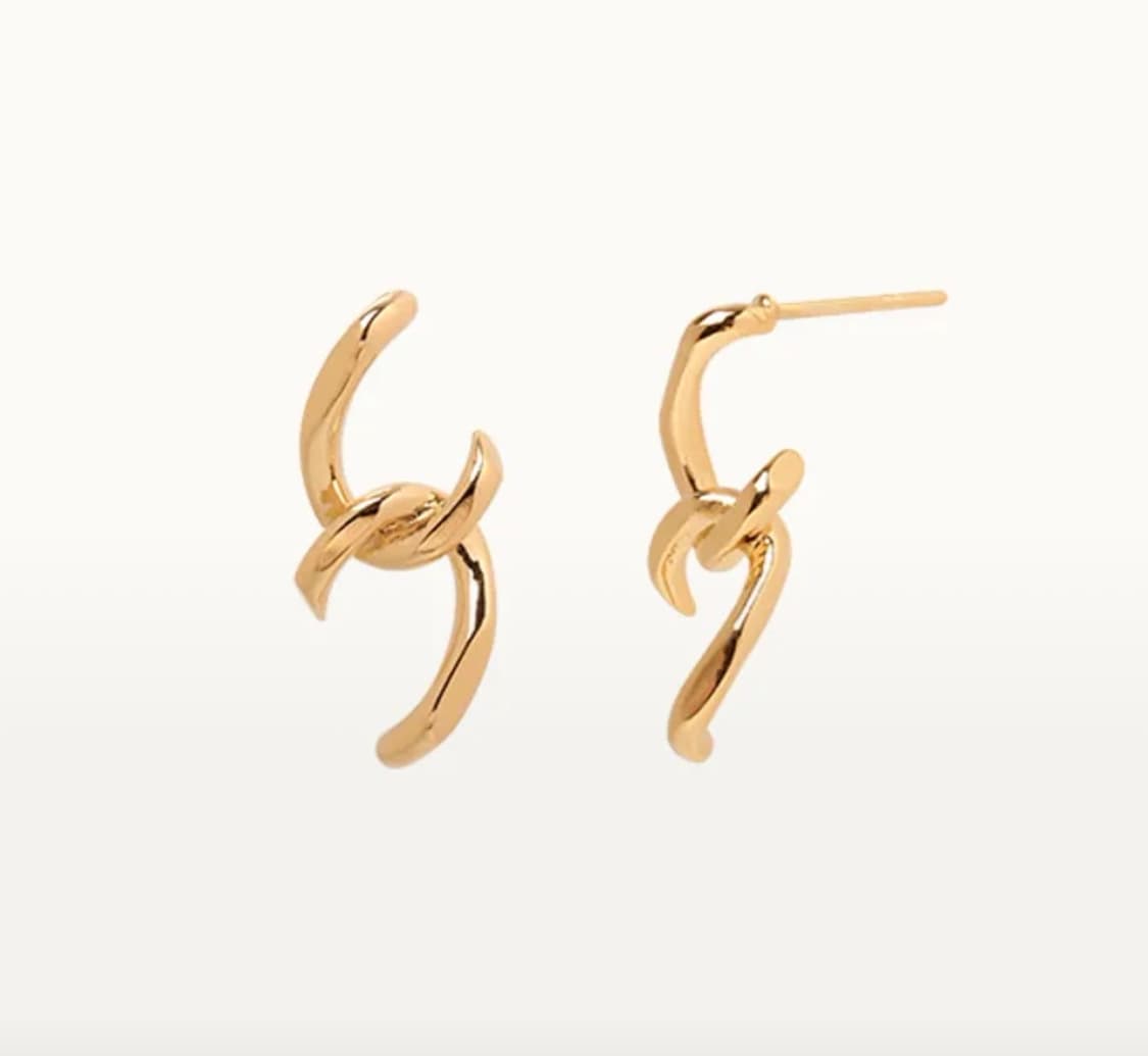 프리모떼- HALF CHAIN 귀걸이 골드 상품이미지1