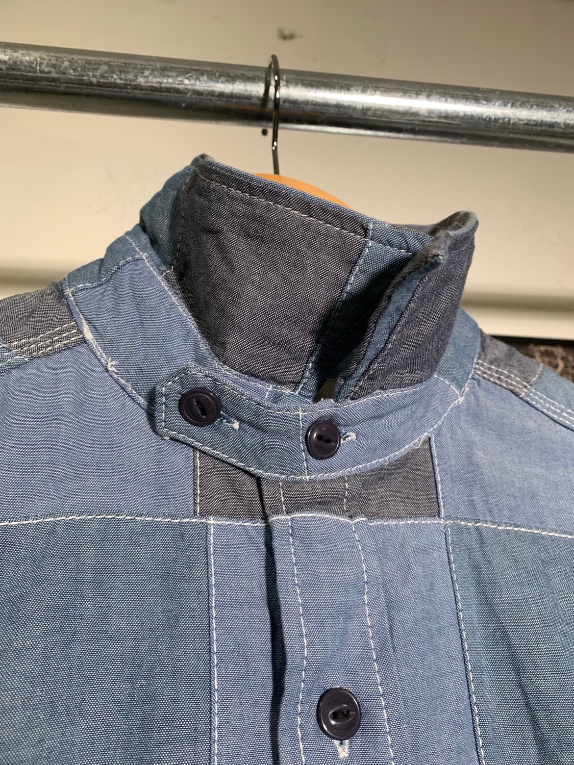 00’s Stussy 스투시 패치워크 셔츠 상품이미지1