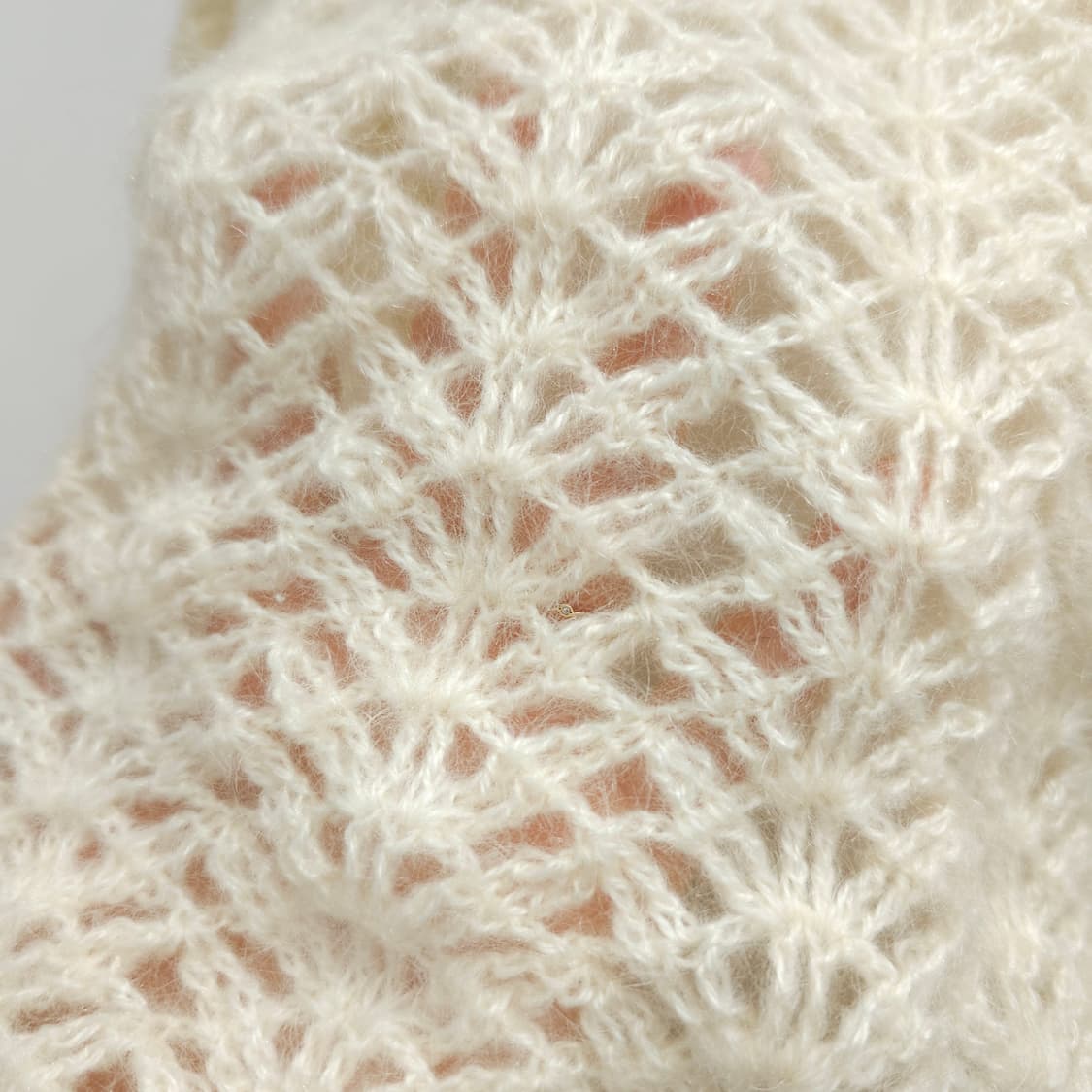 아이보리 레이스 모헤어 진주장식 니트 상품이미지9