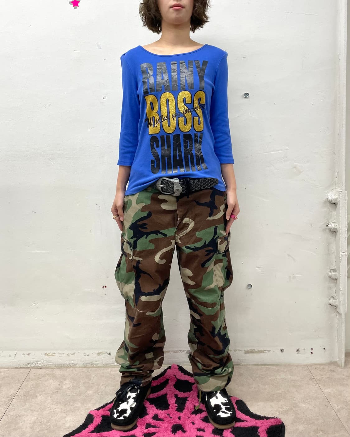 Zebra Shoulder Blue Half Sleeve 상품이미지6