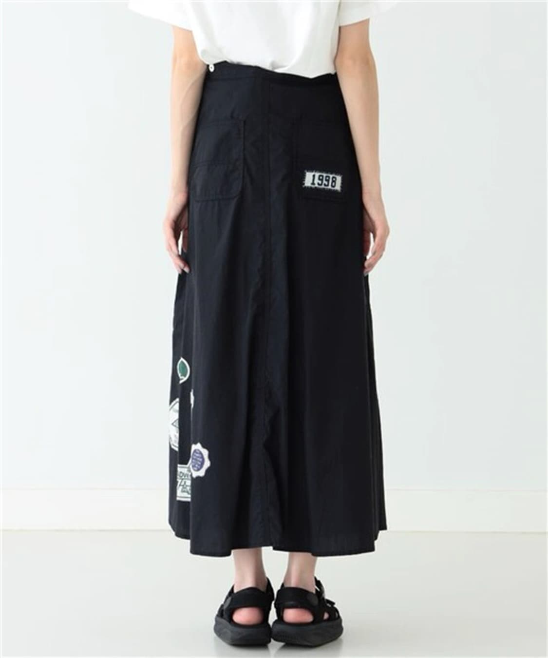Beams boy 빔즈보이 패치 롱스커트 상품이미지2