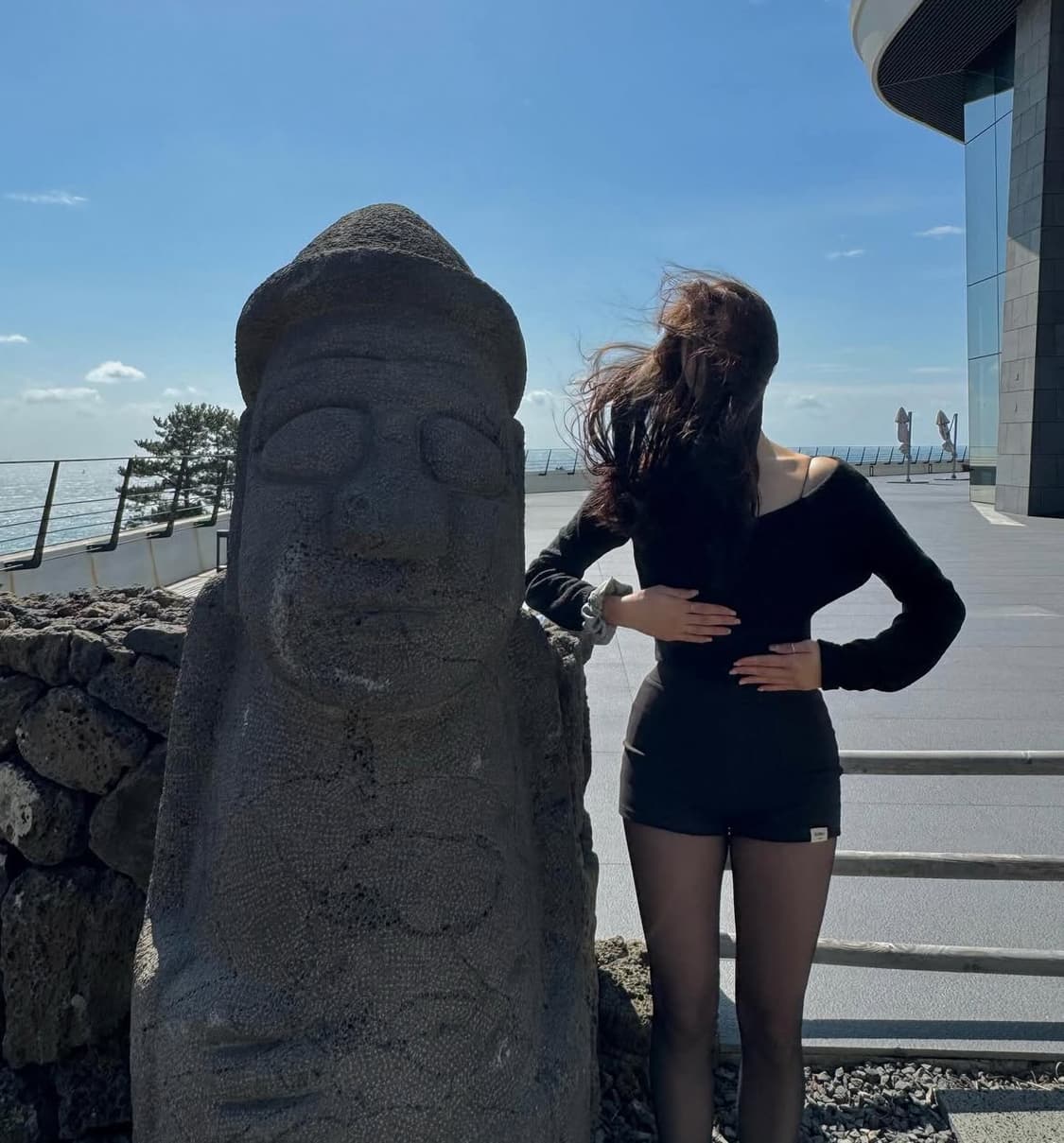 글로니 G CLASSIC RIB SHORTS 차콜M 상품이미지2