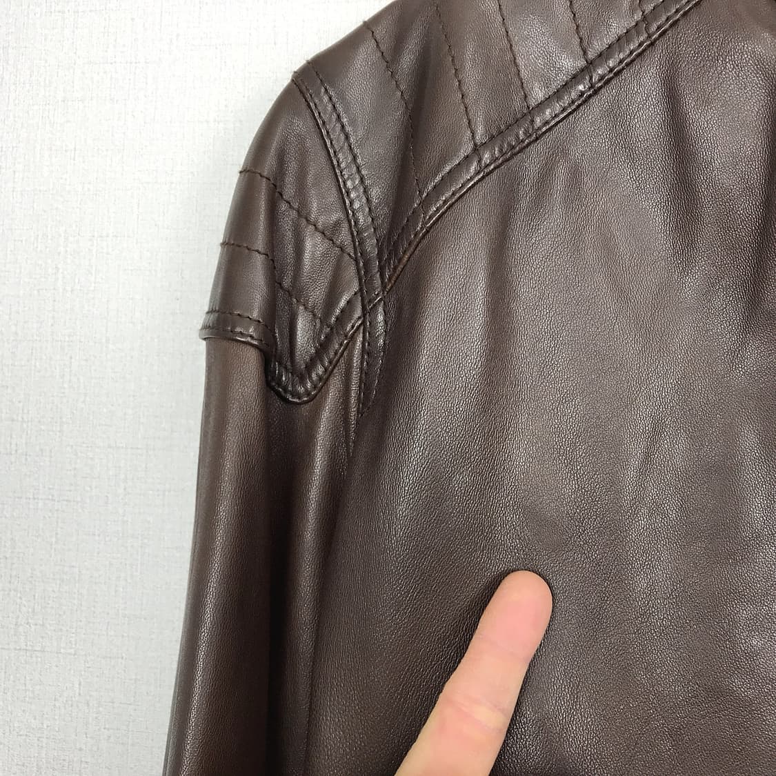 워모 LUOMO 슬림핏 양가죽 자켓 남성95 상품이미지3